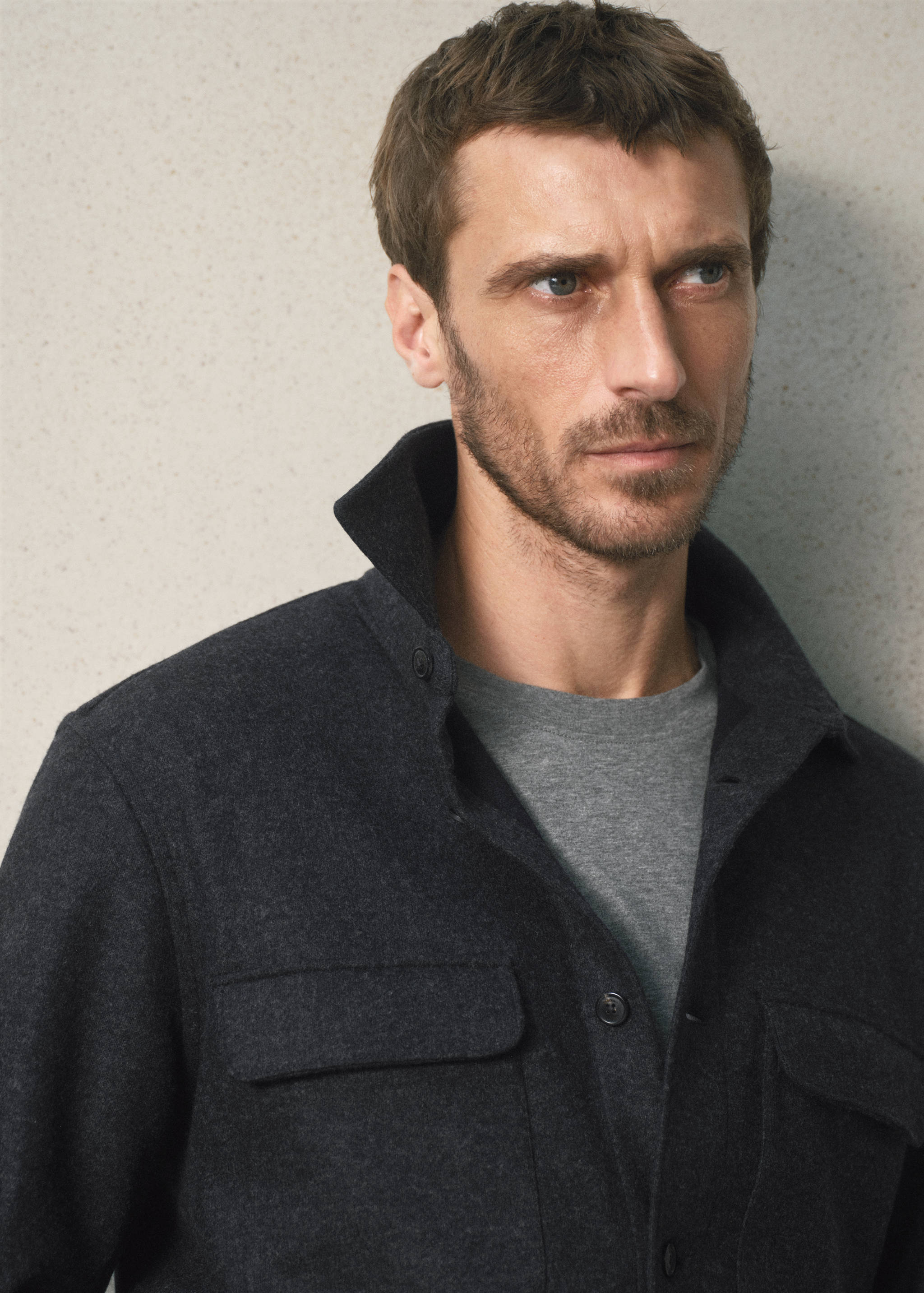 Overshirt van wolmix met zakken, regular fit - Detail van het artikel 1