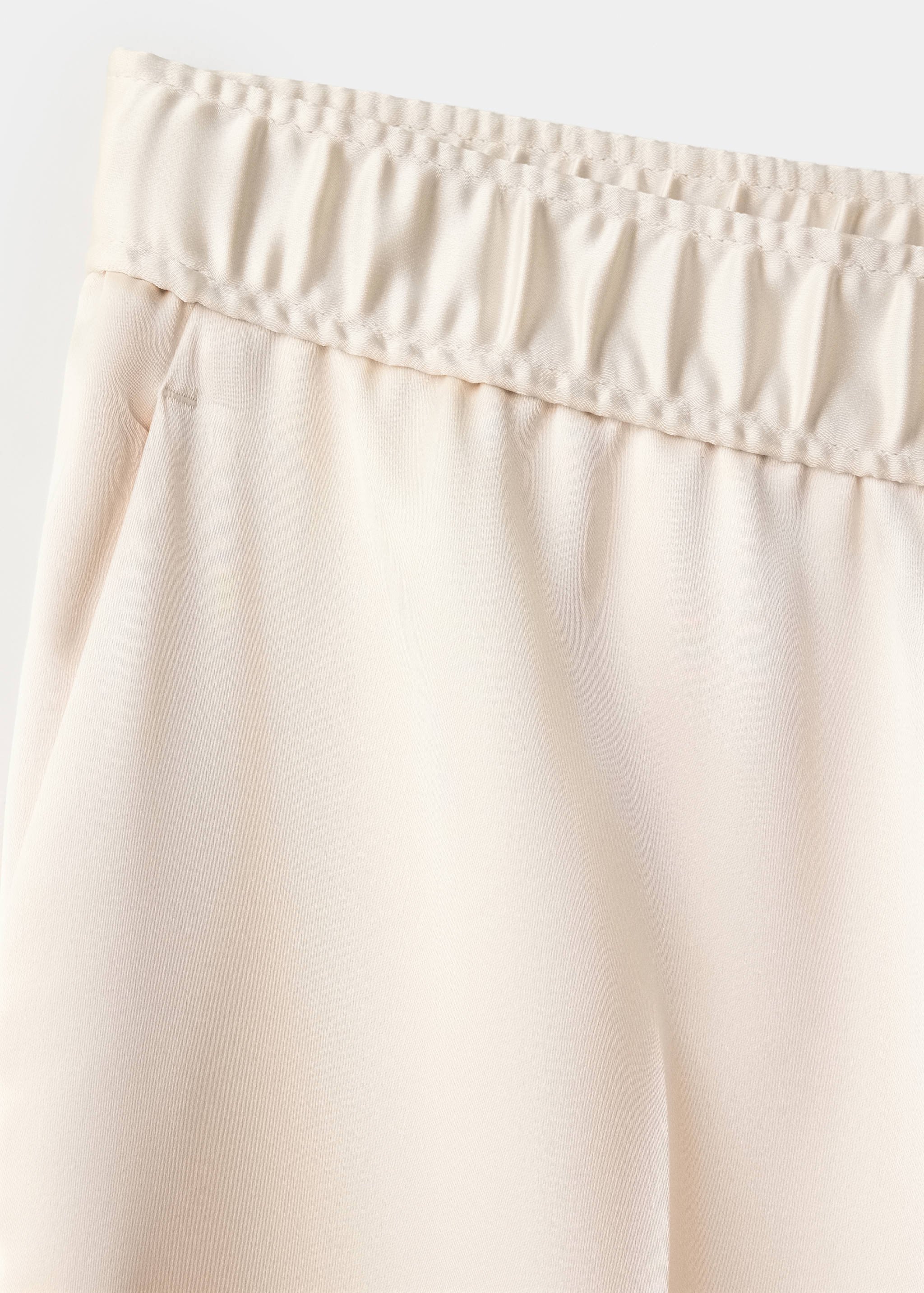 Satin straight-fit trousers - Details of the article 8