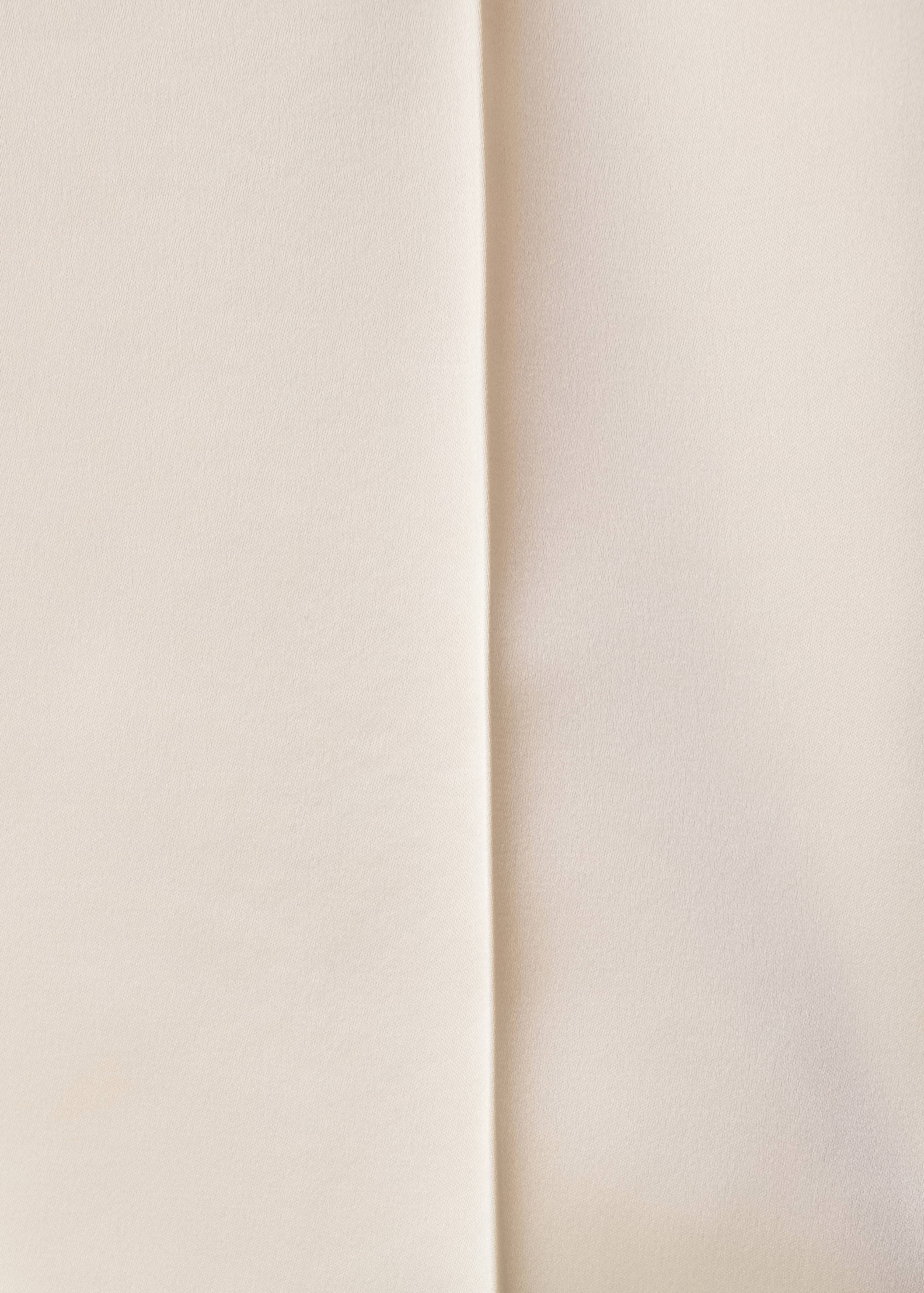 Satin straight-fit trousers - Details of the article 0