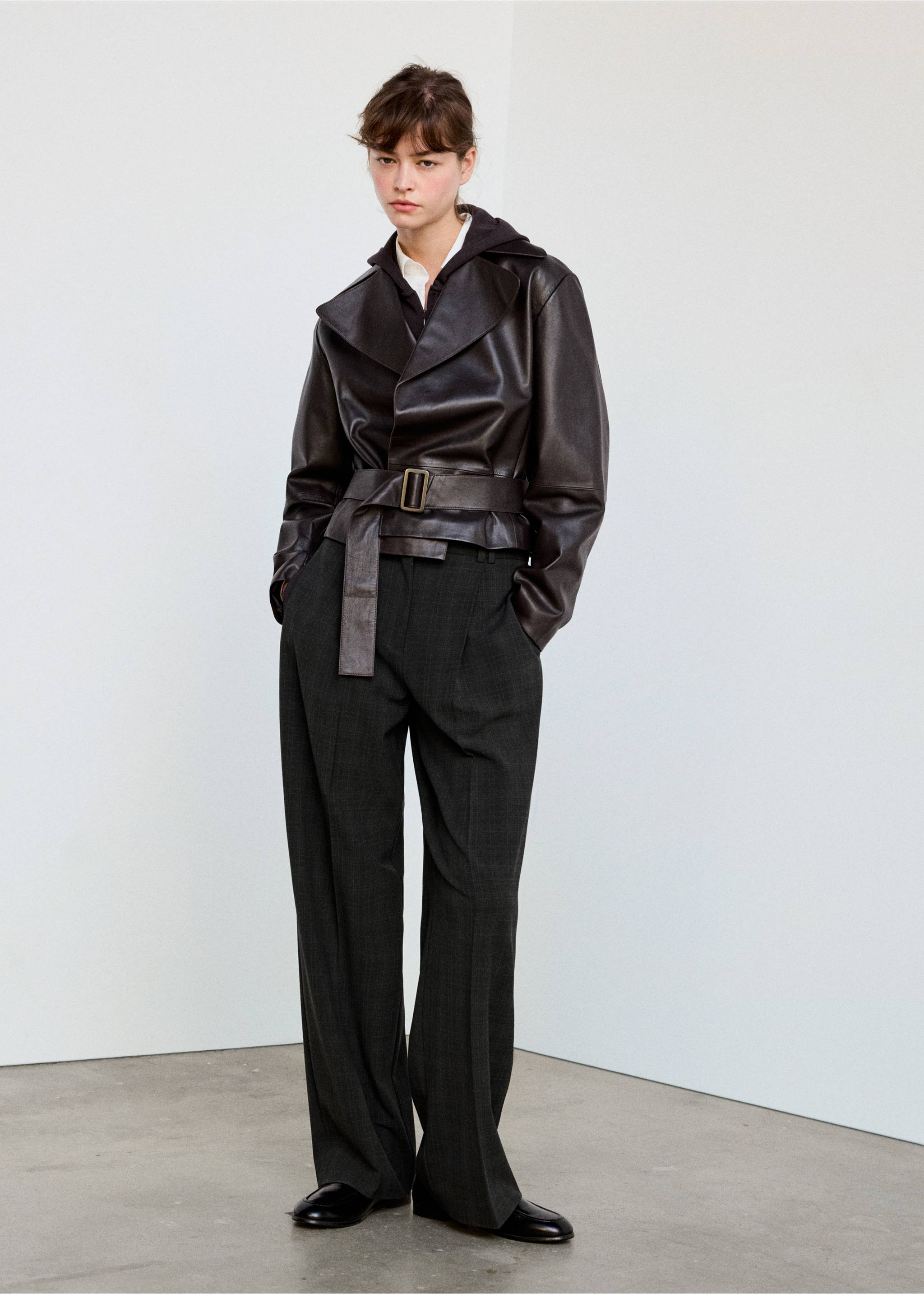 Check suit trousers - General plane, Brown. Ref: 37037943-01.