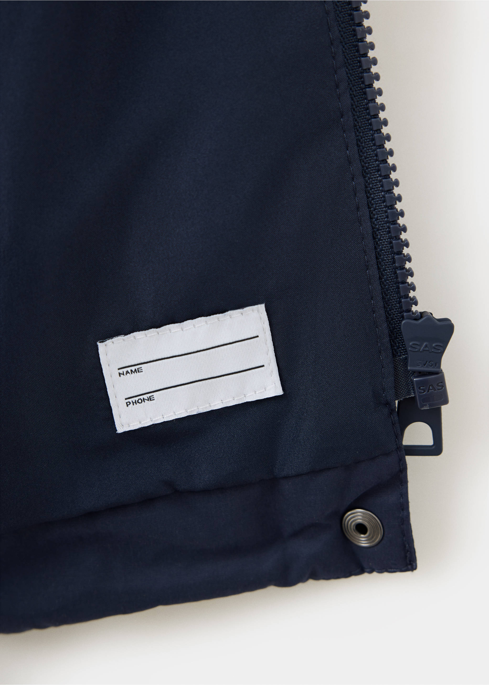 Long padded anorak - Details of the article 0, Navy. Ref: 37038262-00.