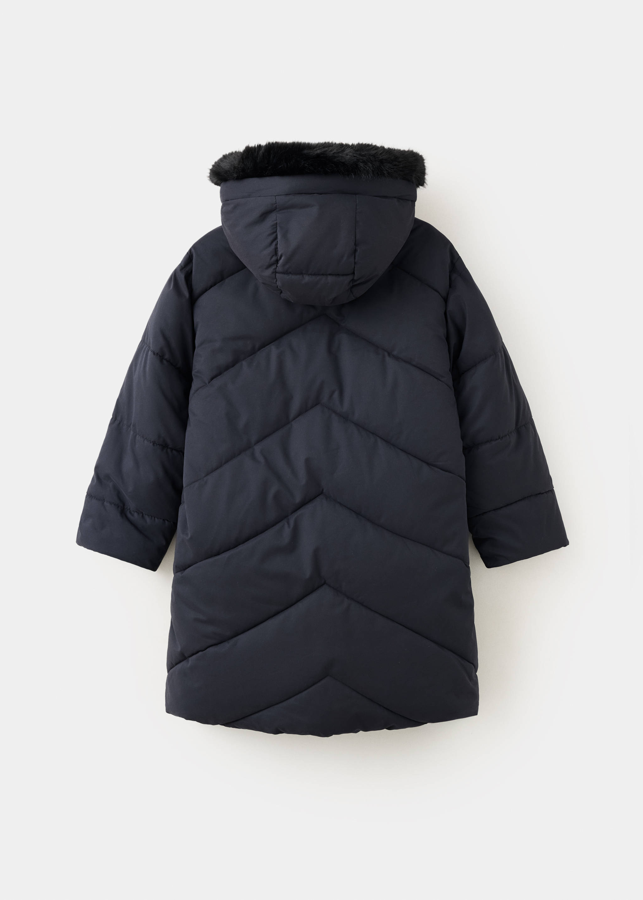 Long padded anorak - Reverse of the article