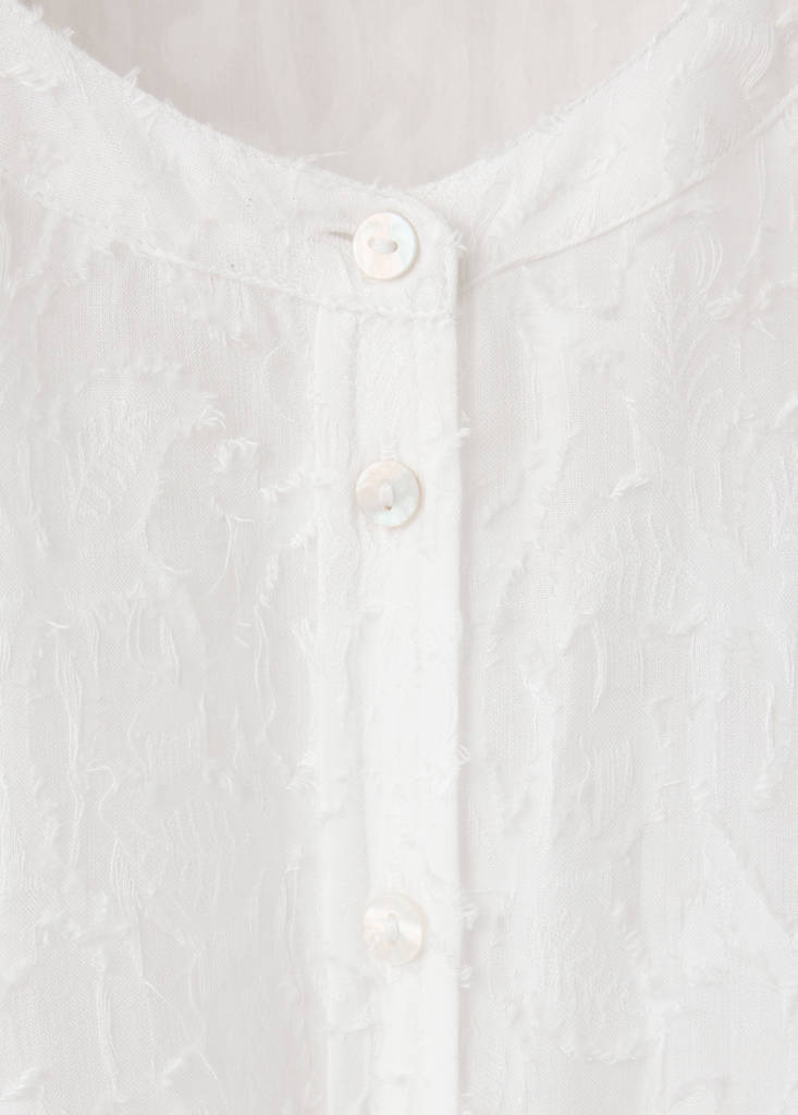 Jacquard texture shirt — Off White