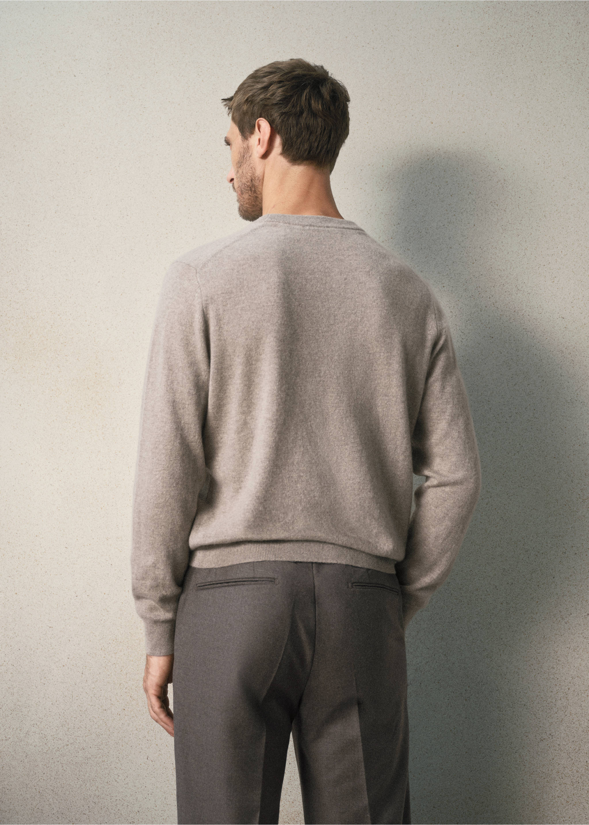 SWEATER CASH - Verso de l’article, Marron moyen. Ref: 37038276-00.