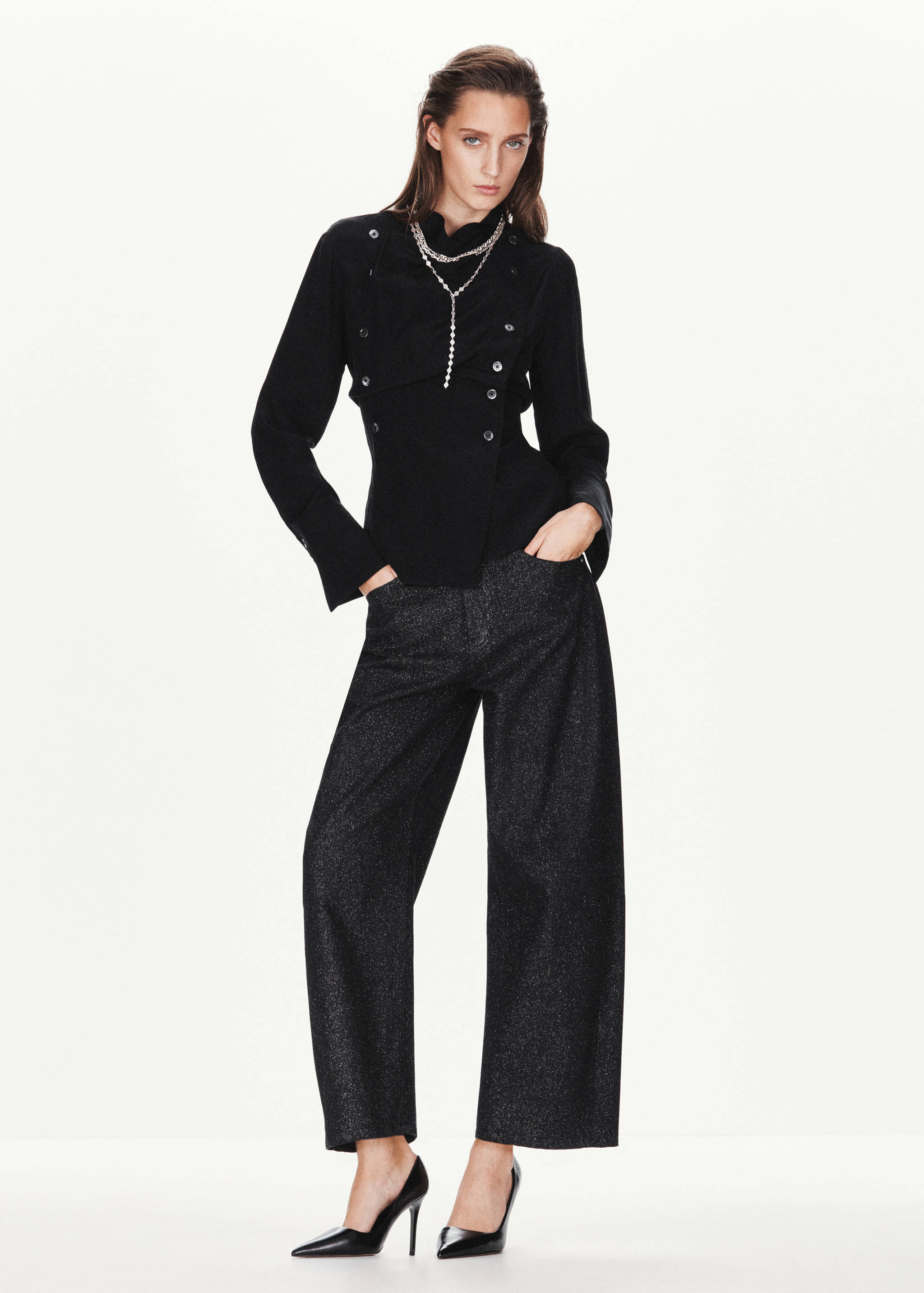 Balloon-Jeans mit Lurex - Allgemeine Ansicht