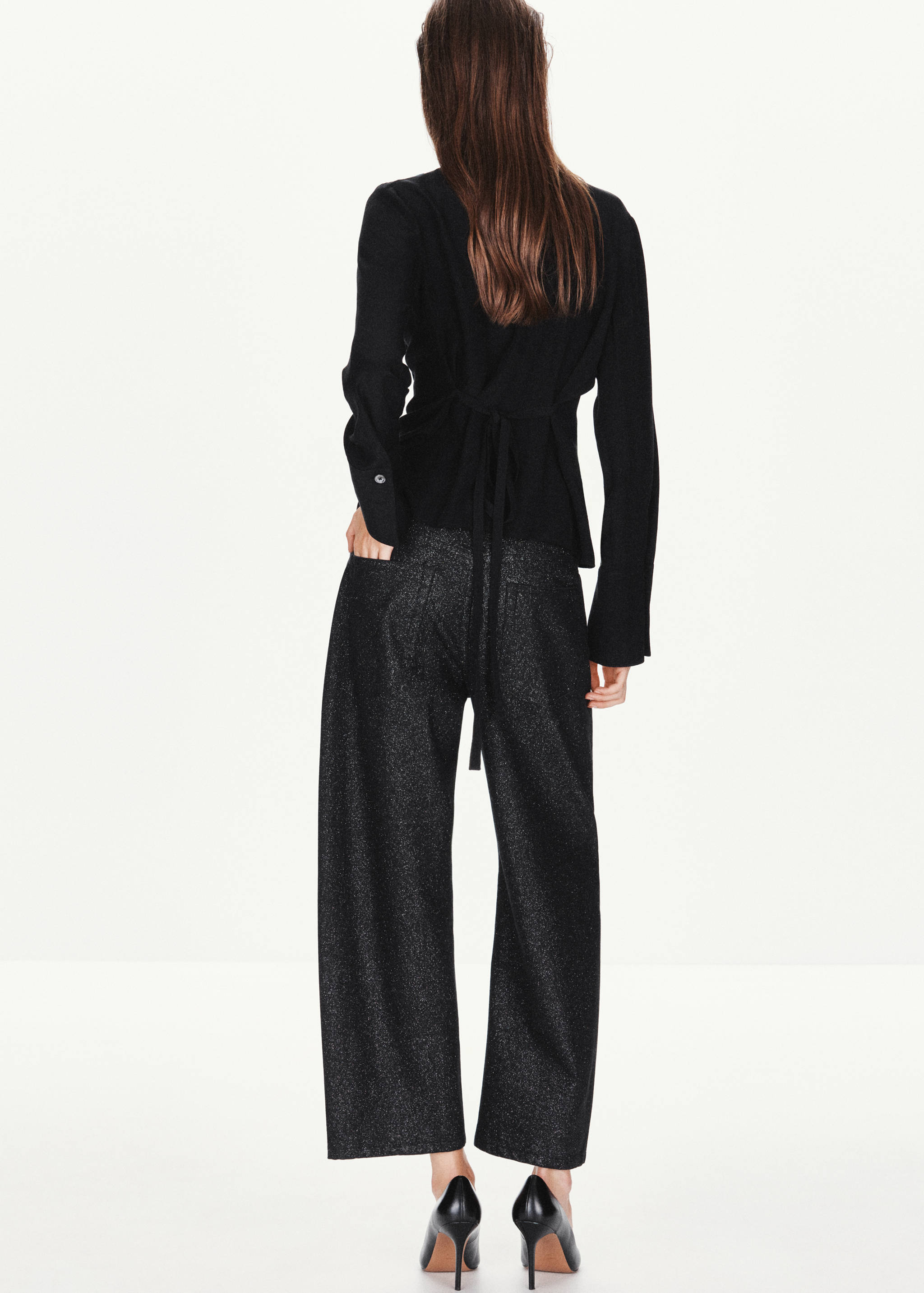 Balloon-Jeans mit Lurex - Rückseite des Artikels