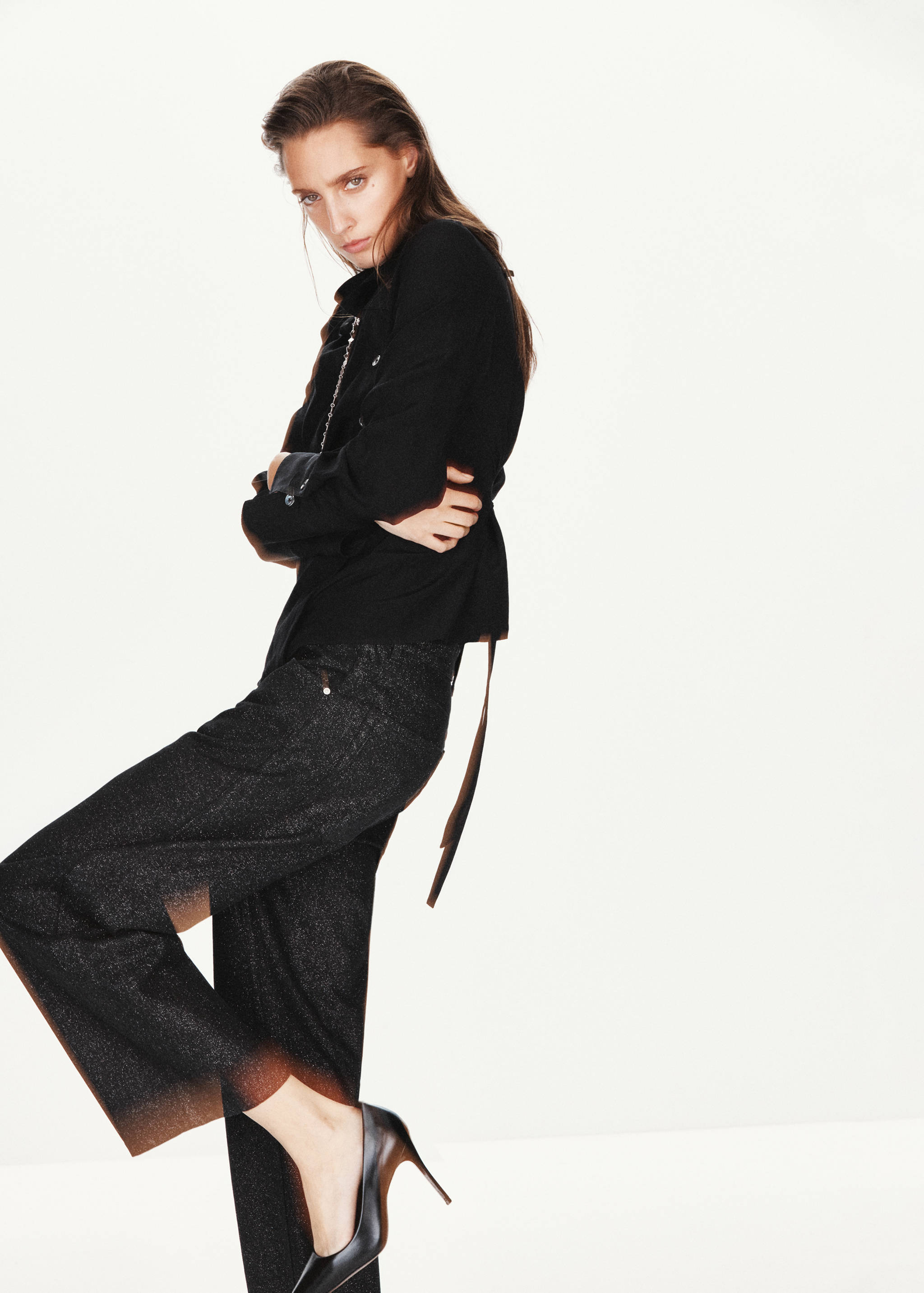 Balloon-Jeans mit Lurex - Detail des Artikels 1