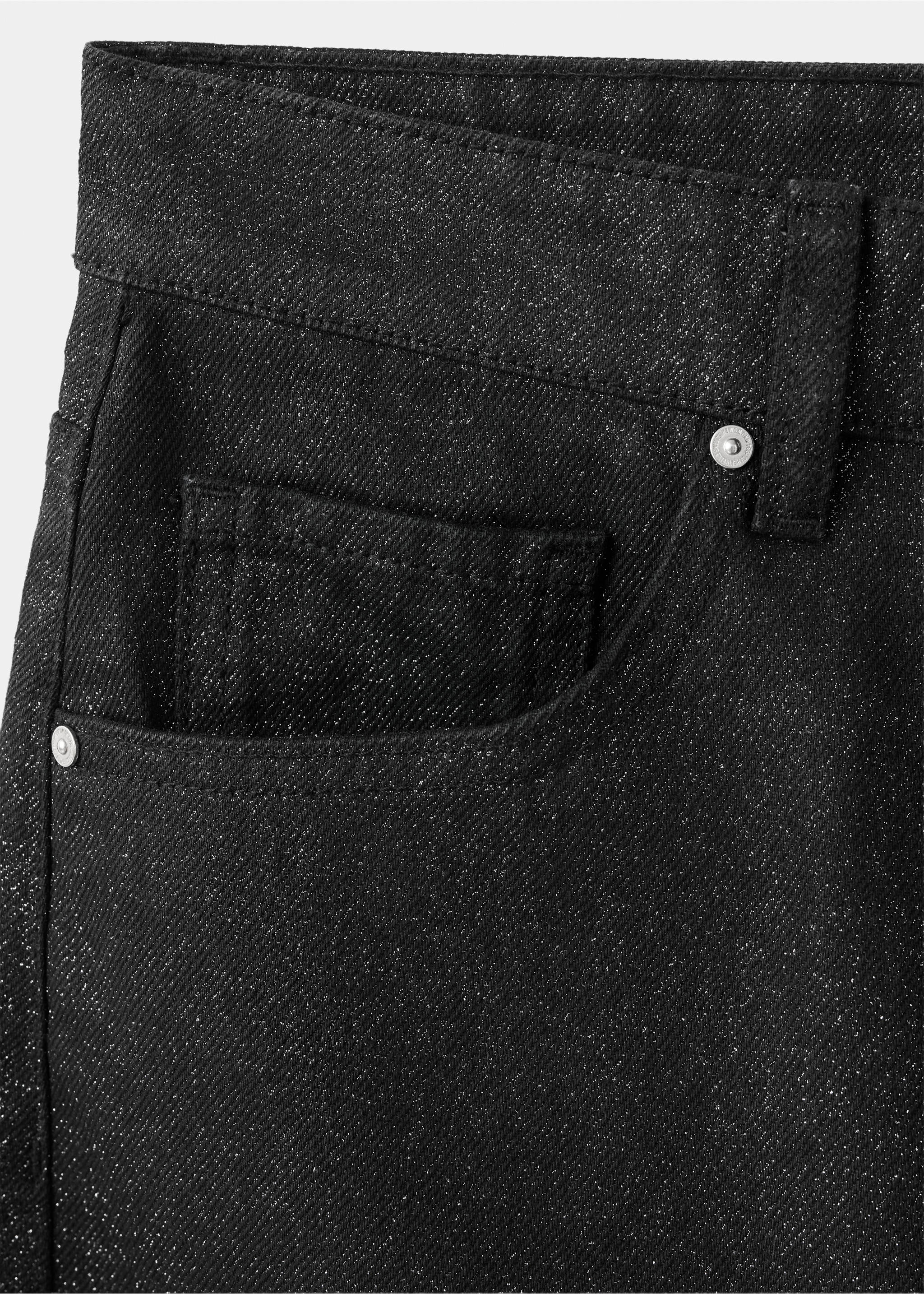 Balloon-Jeans mit Lurex - Detail des Artikels 0, Black denim. Ref: 37038288-00.