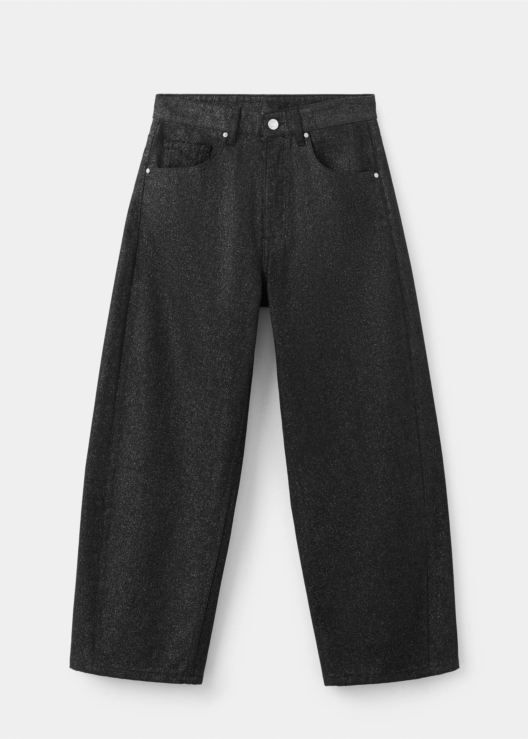 Balloon-Jeans mit Lurex - Artikel ohne Model, Black denim. Ref: 37038288-00.