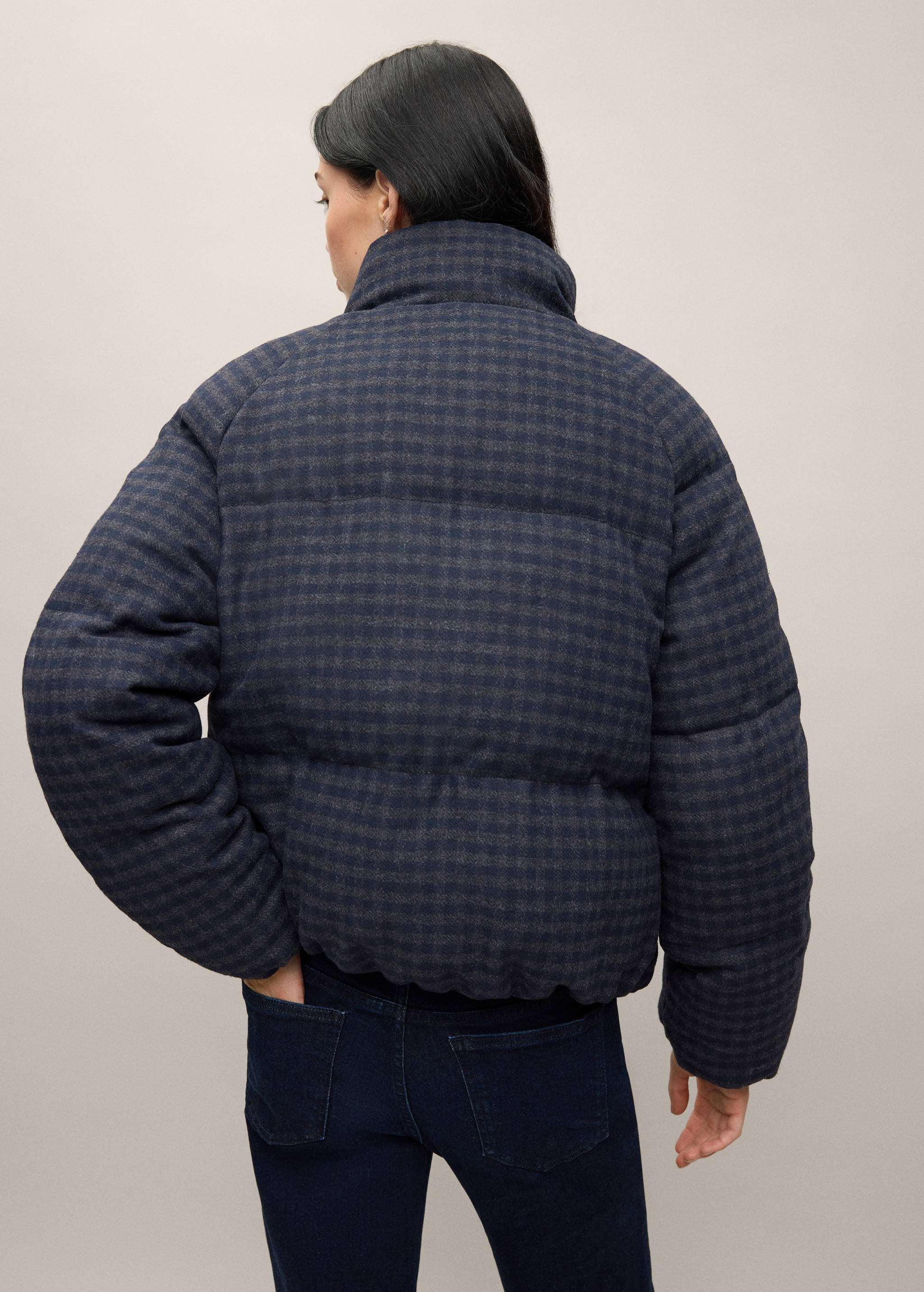 Check padded anorak - Reverse of the article