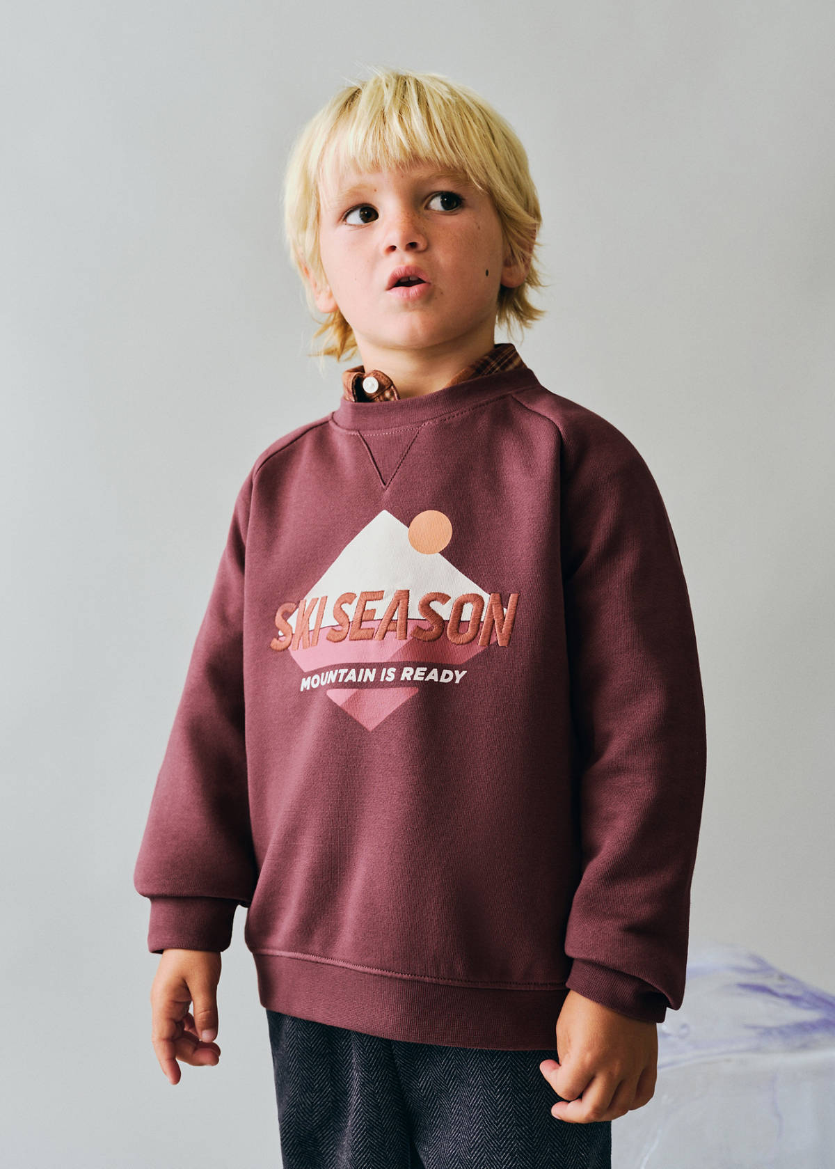 Printed cotton sweatshirt