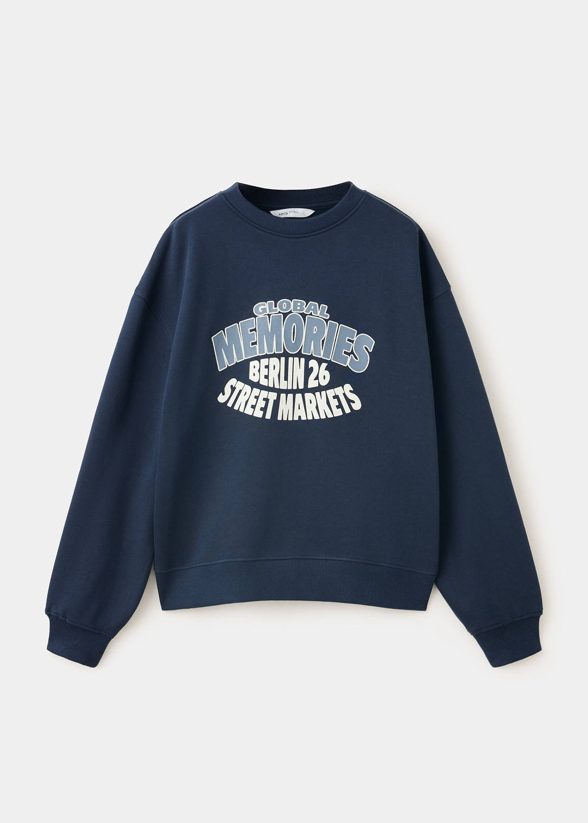 Printed cotton sweatshirt