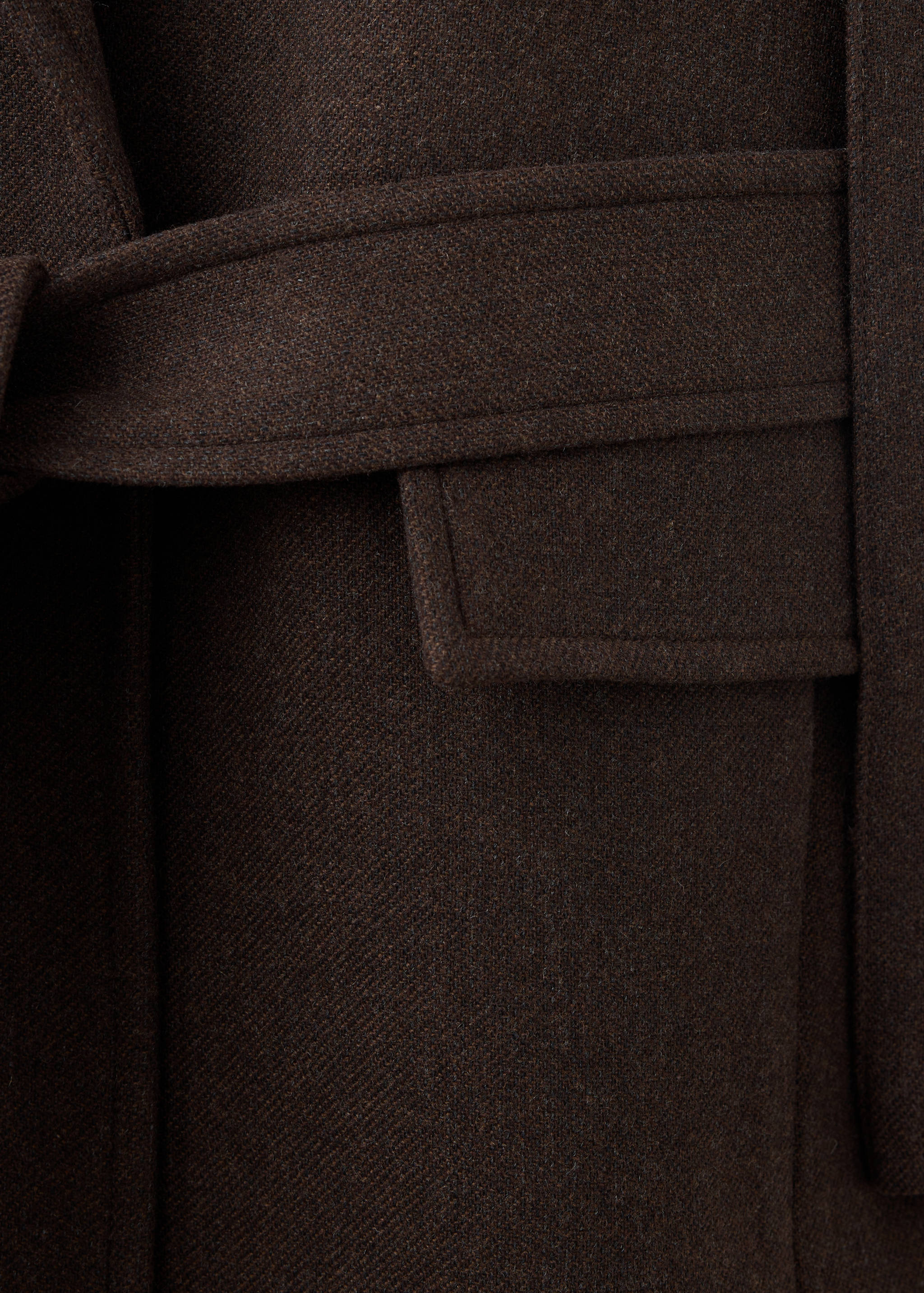 Manteau laine Manteco ceinture - Détail de l'article 0