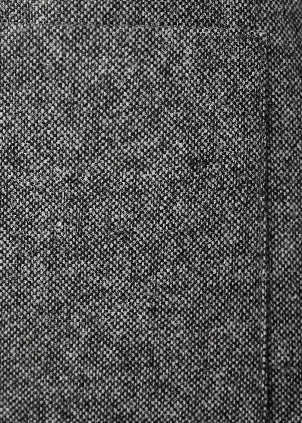Short wool-blend  jacket — Black