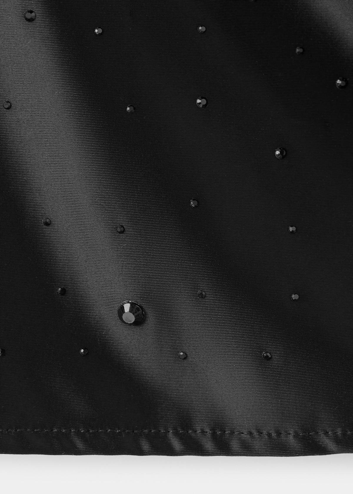 Top with sparkle detail — Black