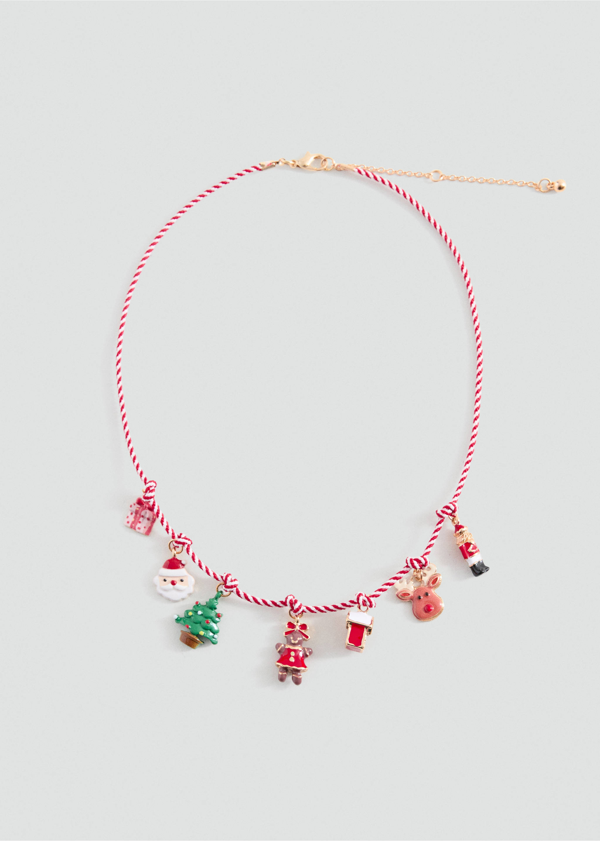 Collier à breloques de Noël - Article sans modèle, Rouge. Ref: 37039218-00.