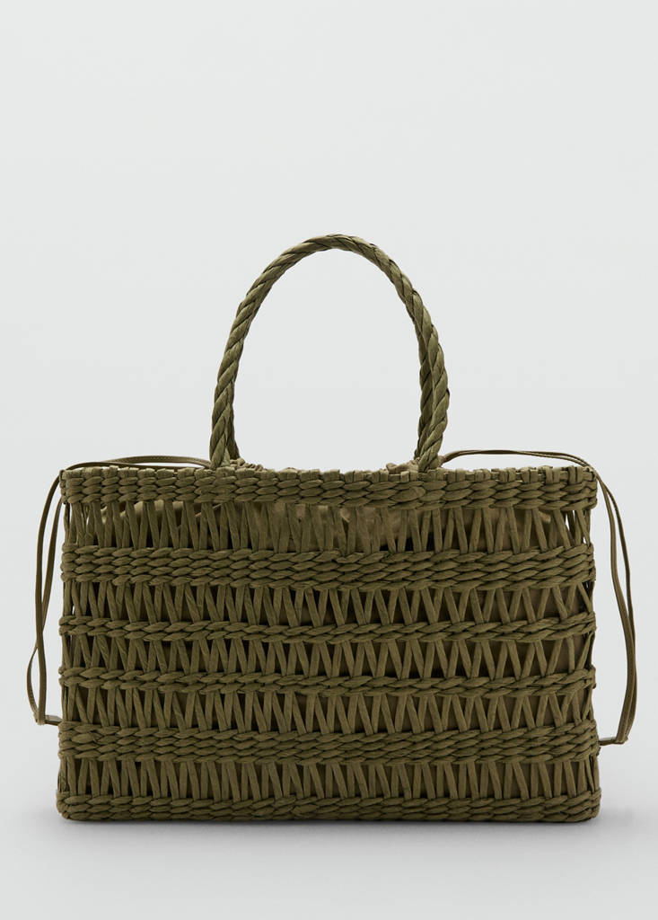 Natural fibre tote bag — Khaki