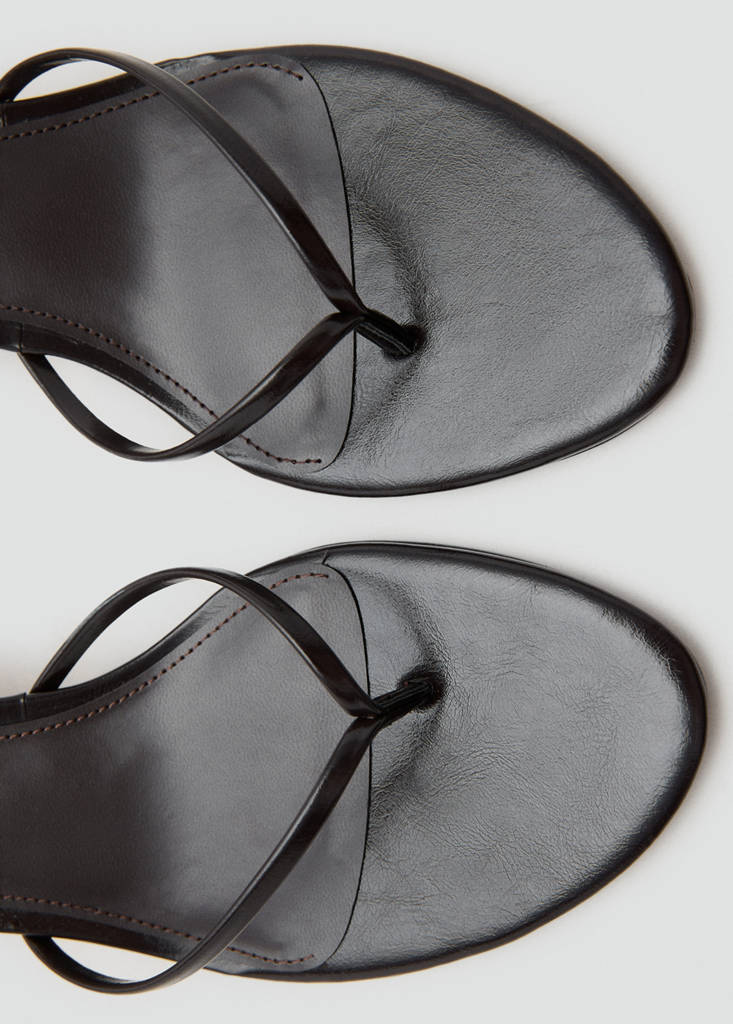 Strappy heeled sandals — Chocolate