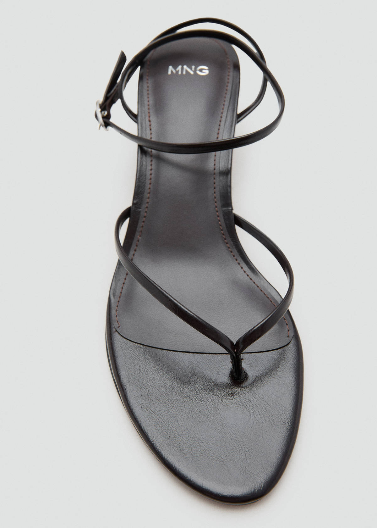 Strappy heeled sandals — Chocolate