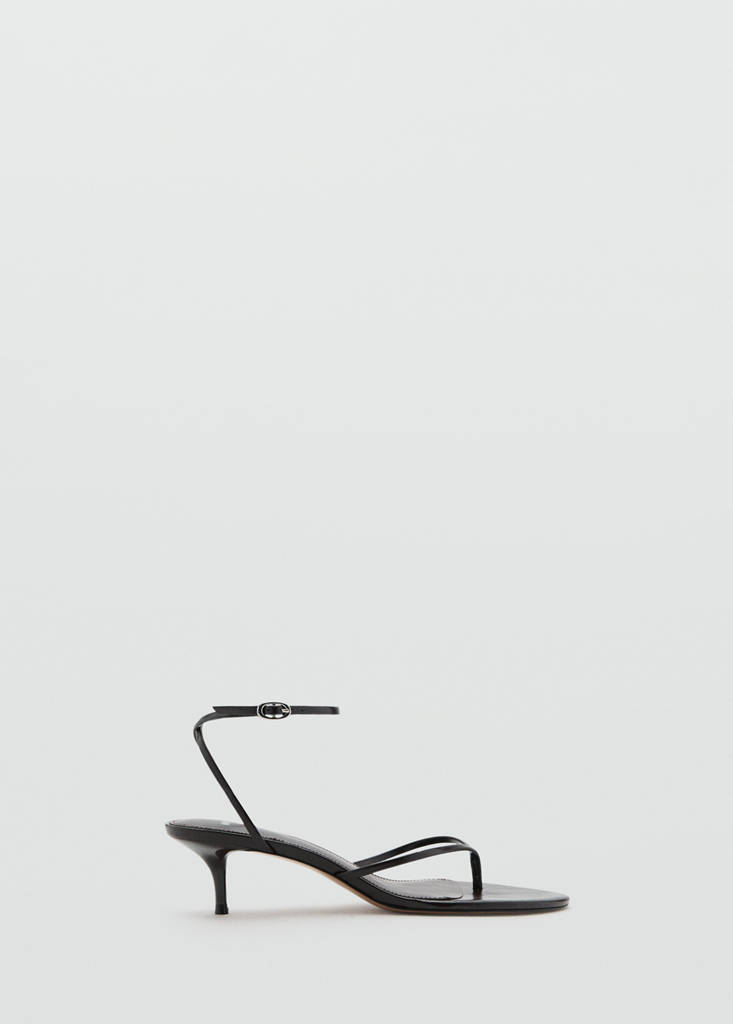 Strappy heeled sandals — Chocolate