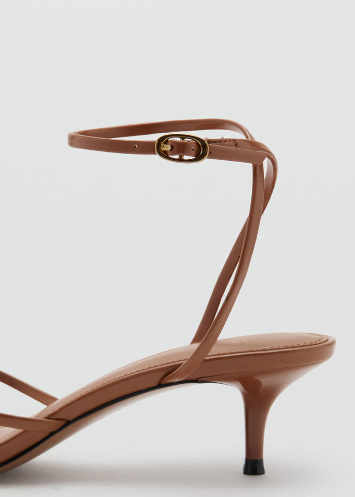 Strappy heeled sandals — Leather