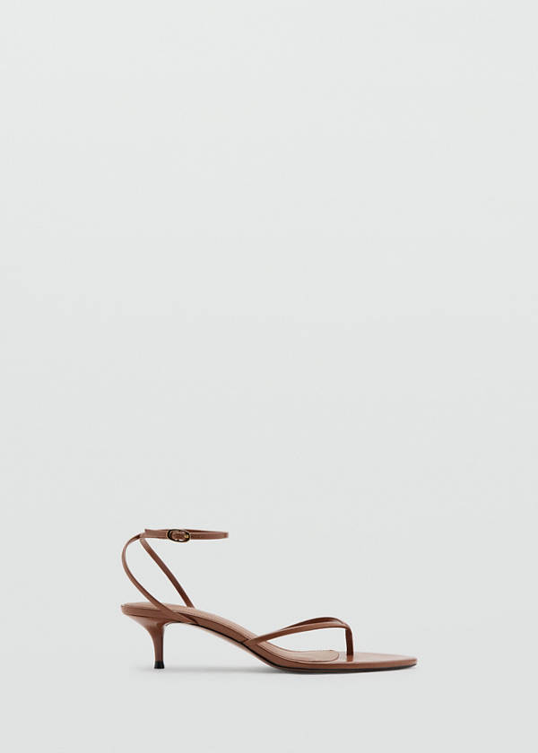 Strappy heeled sandals — Leather