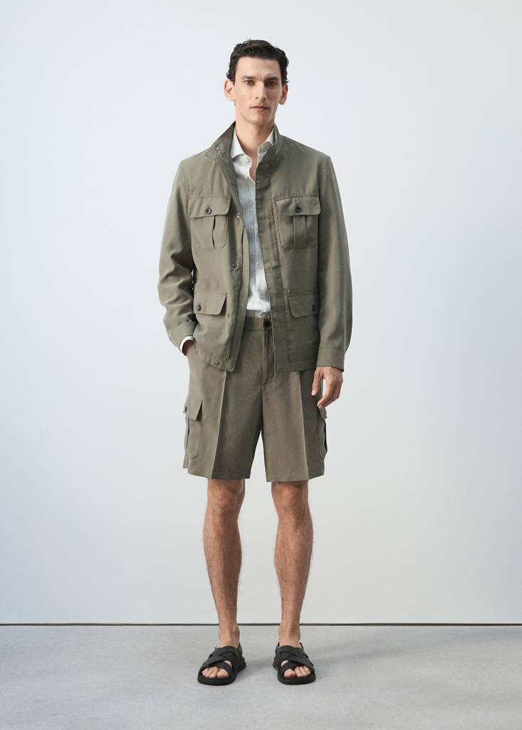 Modal pocket jacket — Mink Grey