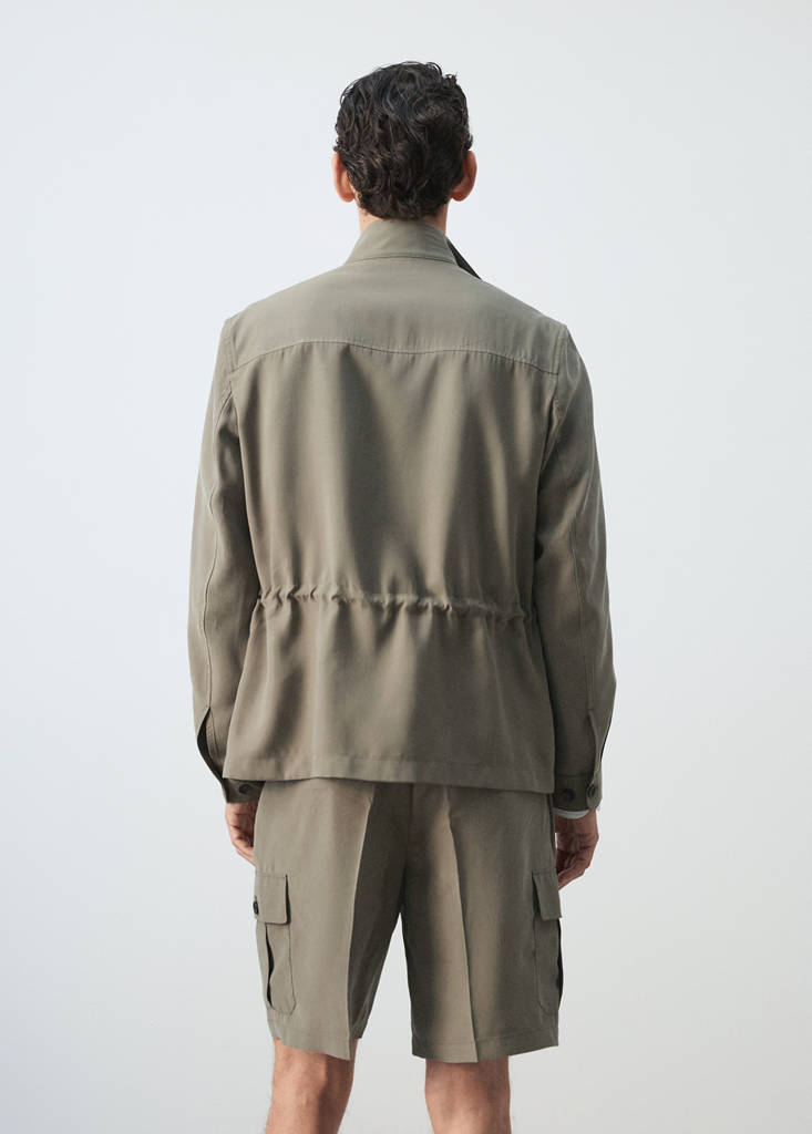 Modal pocket jacket — Mink Grey