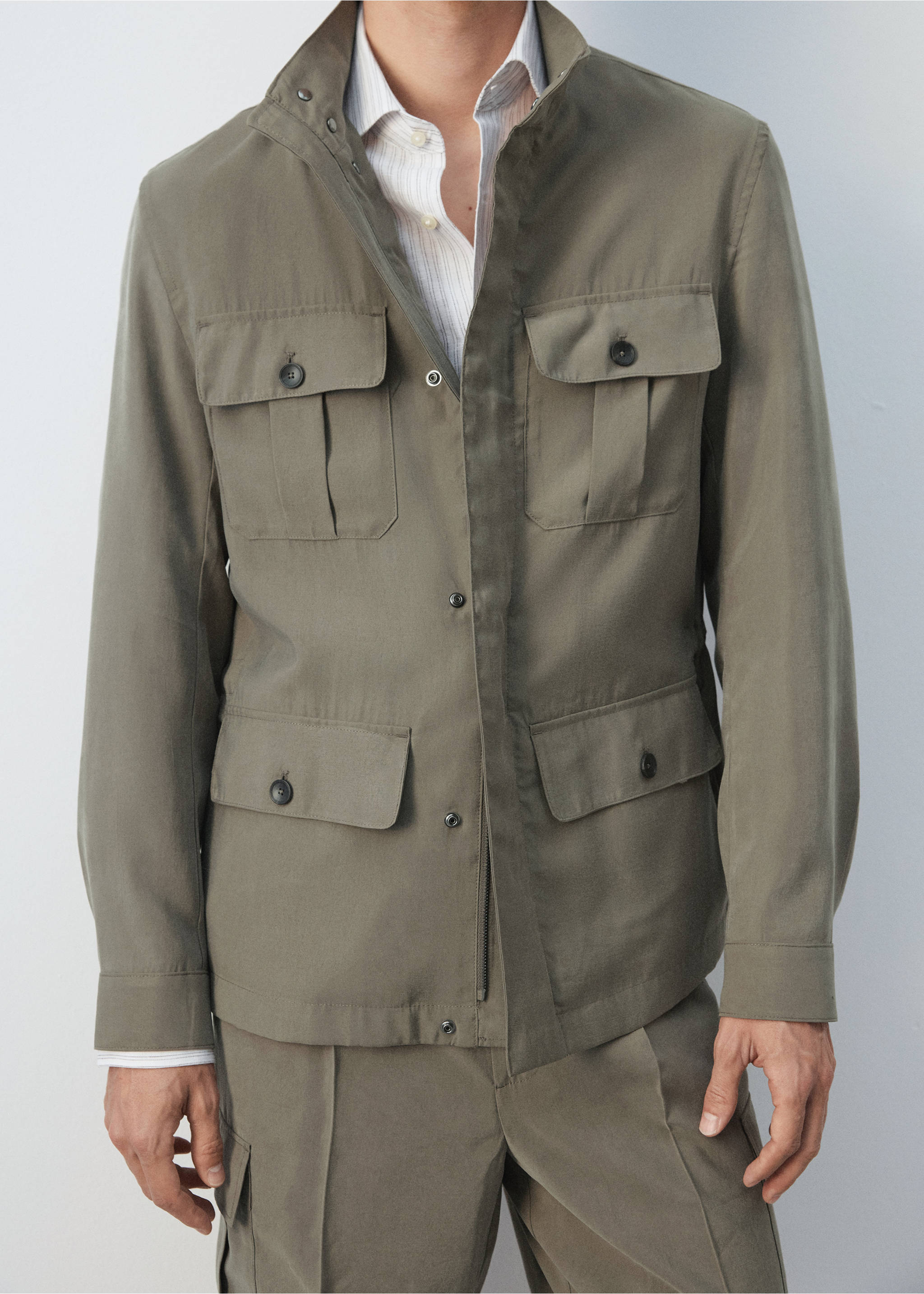 Veste ethereal - Détail de l'article 3, Gris vison. Ref: 37041330-00.