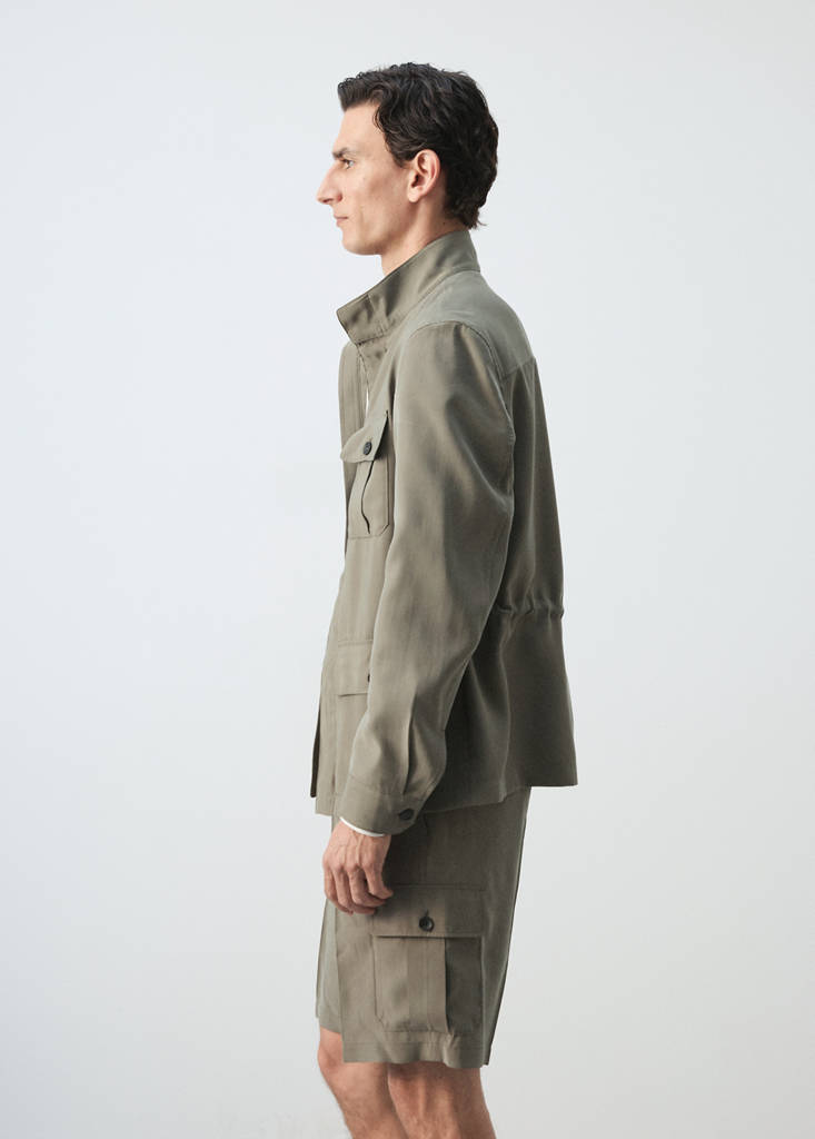 Modal pocket jacket — Mink Grey