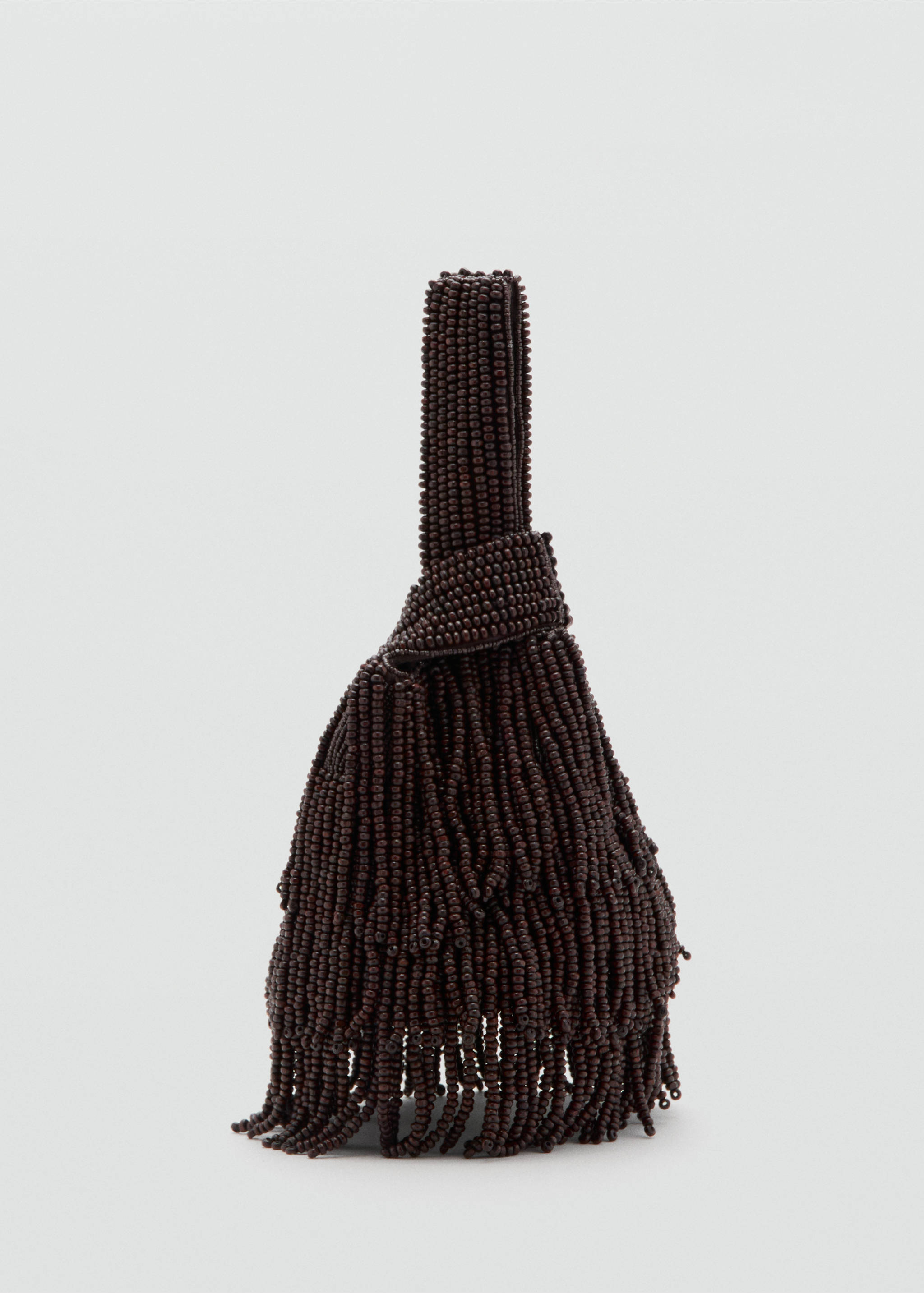 Beaded handbag - Medium plane, Brown. Ref: 37041332-00.