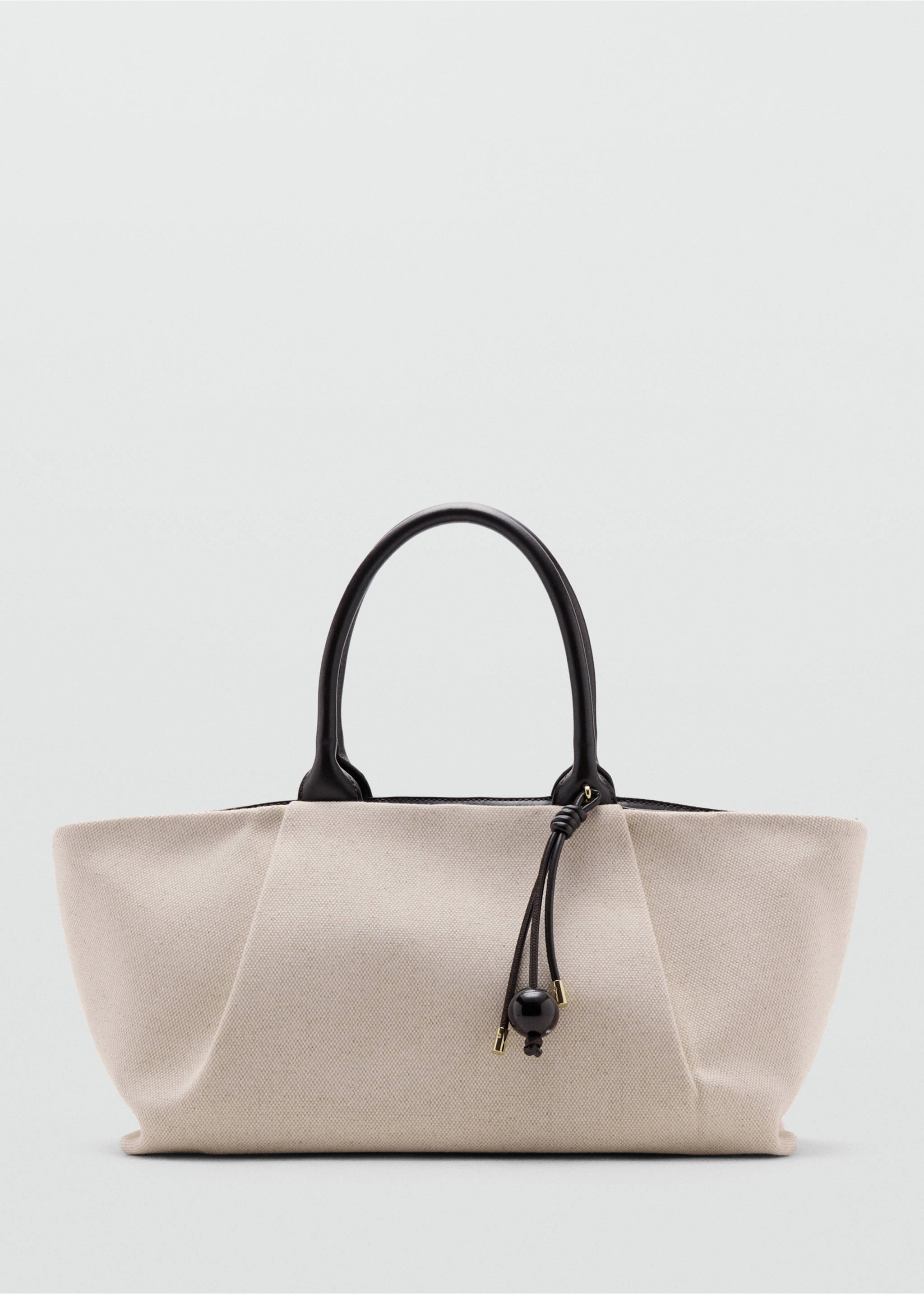 Canvas tote bag - Article without model, Black. Ref: 37041333-00.