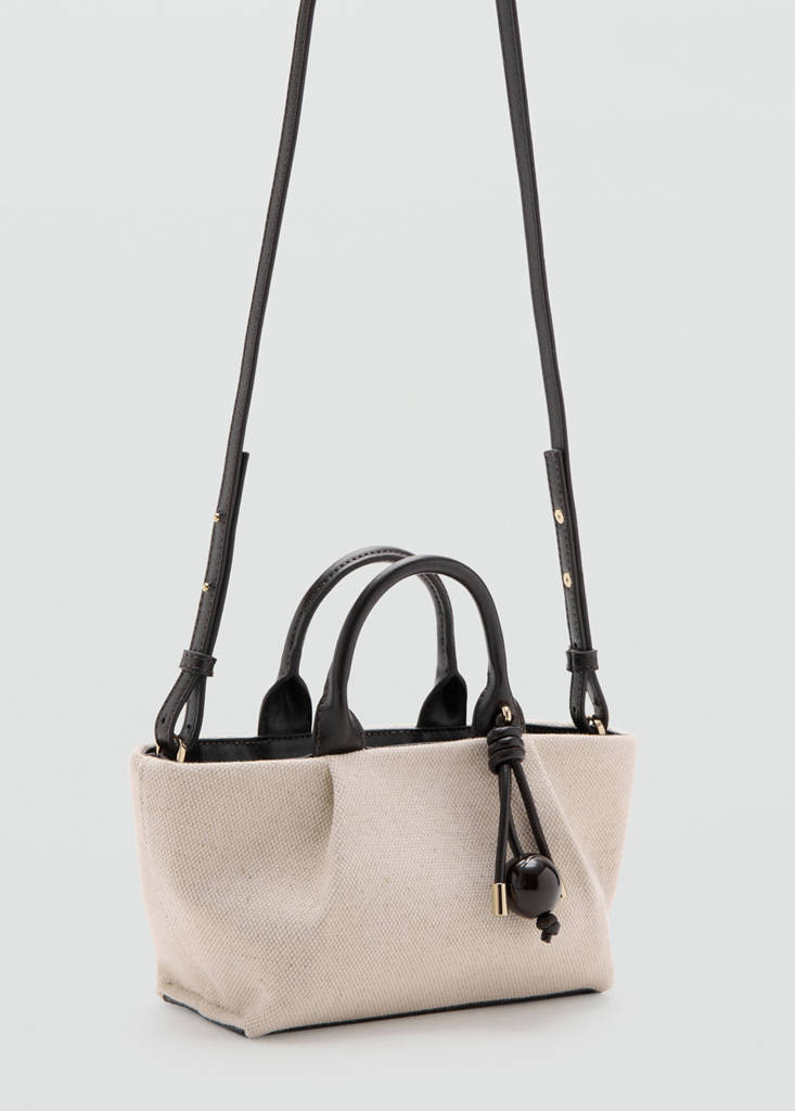 Small canvas handbag — Black