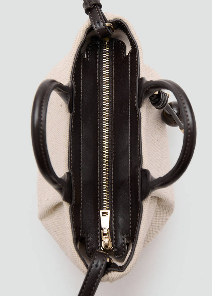 Small canvas handbag — Black