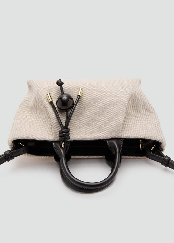Small canvas handbag — Black