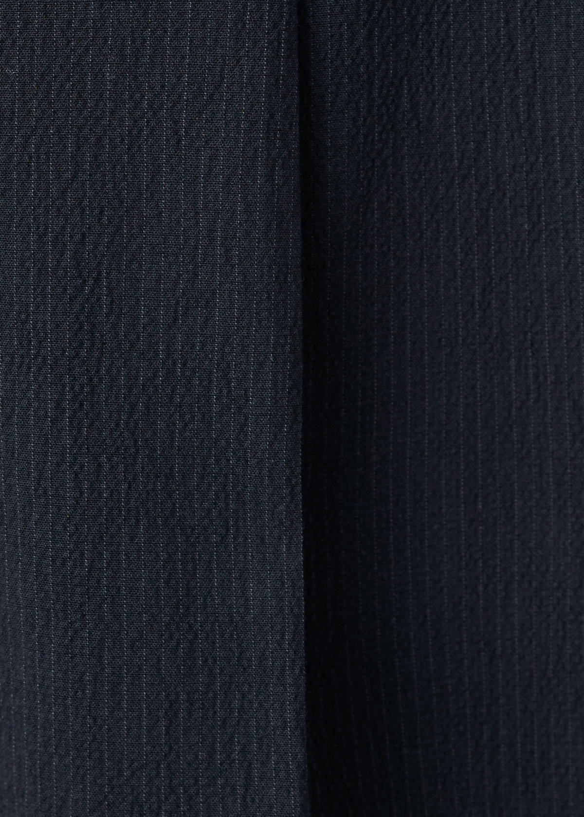 Slim fit cotton lyocell seersucker trousers — Navy