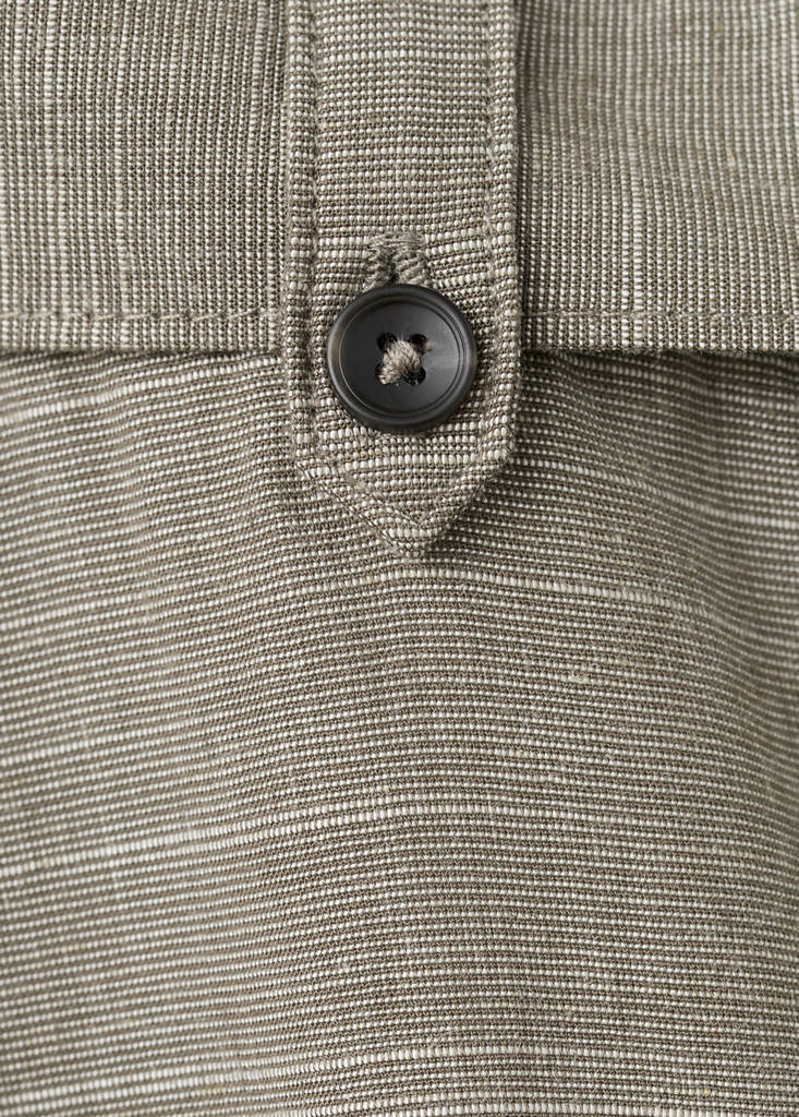 Relaxed fit linen blend trousers — Mink Grey