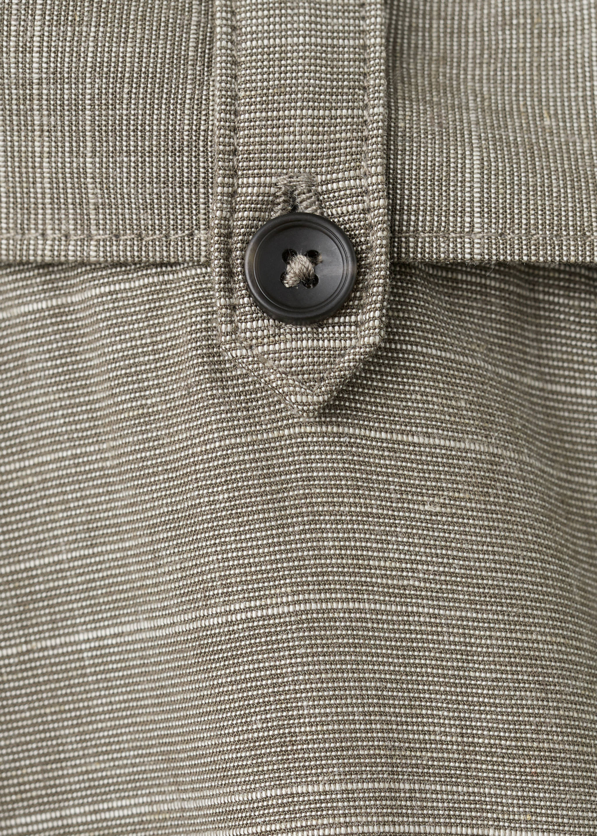 Linen blend suit trousers - Details of the article 0