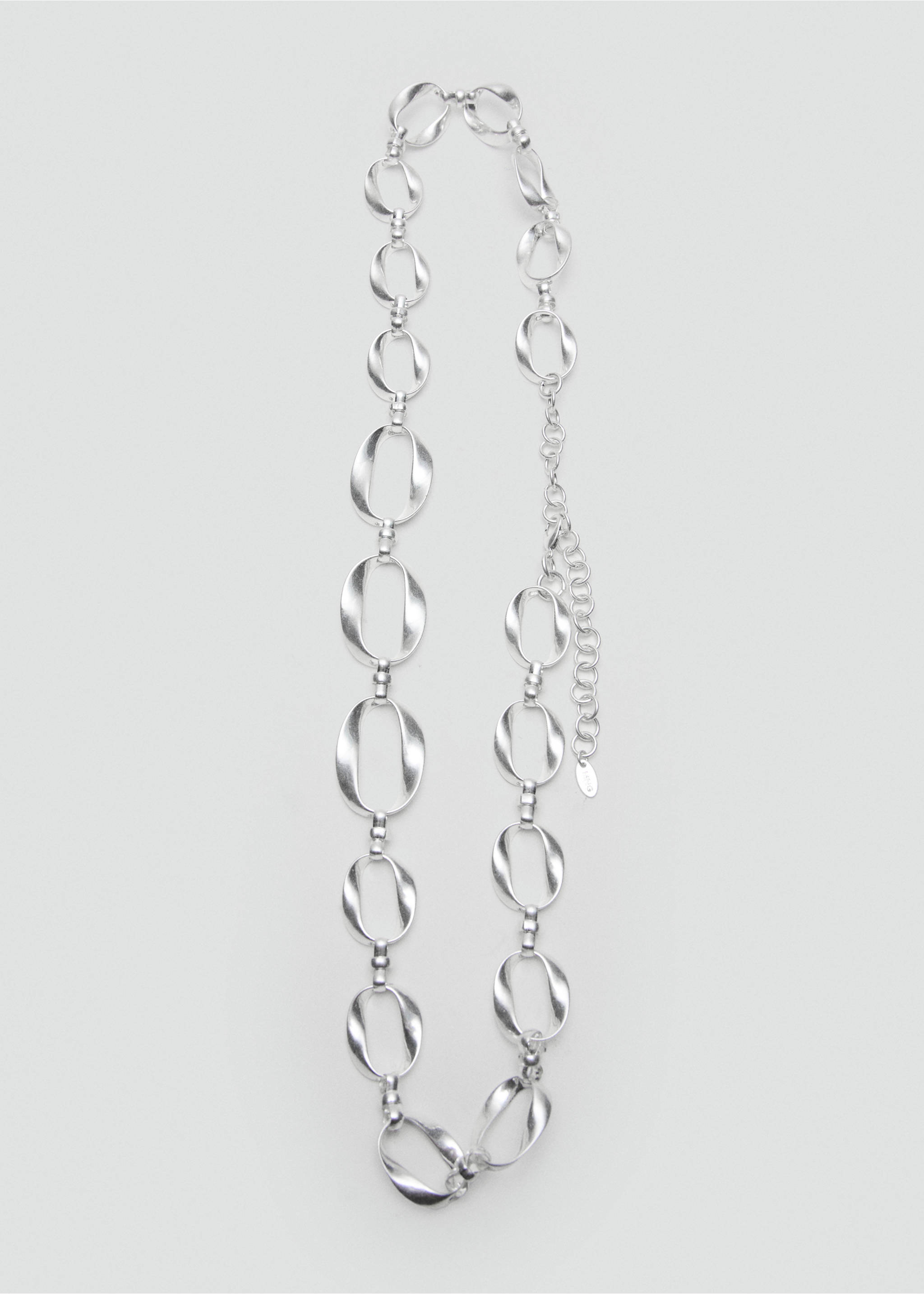 Chain-link belt - Details of the article 2, Silver. Ref: 37041338-00.