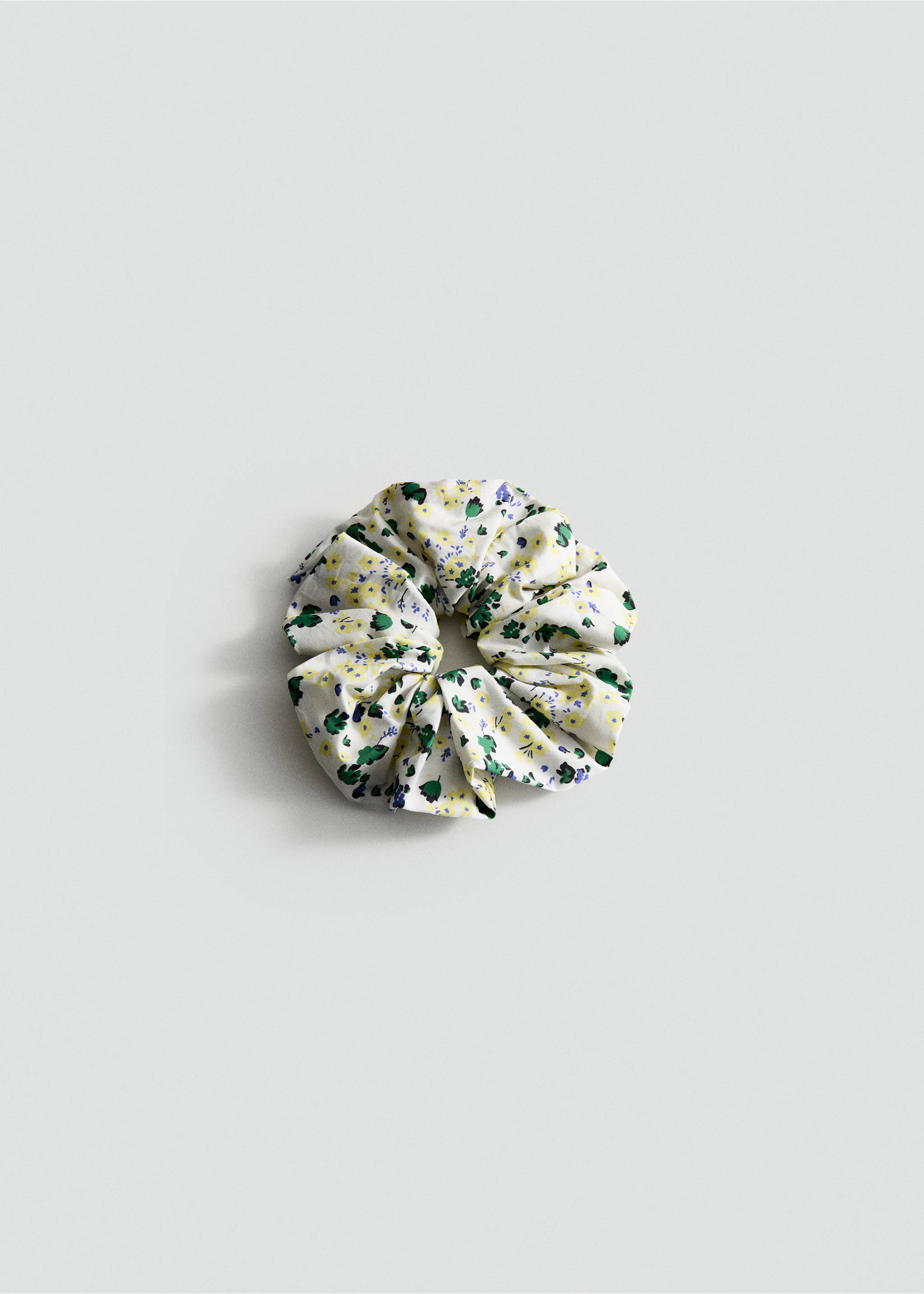Scrunchie met bloemenprint - Artikel zonder model, Ecru. Ref: 37041340-00.