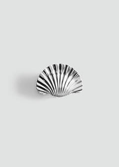 Shell hair clip — Silver 1