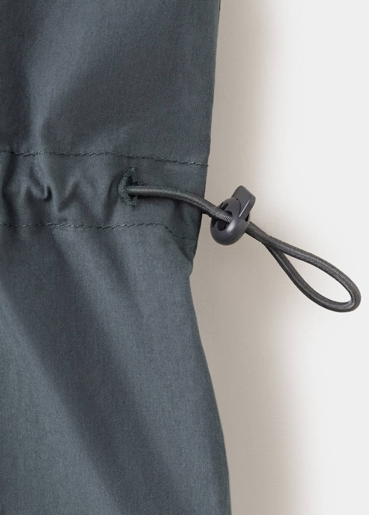 Halter blouse with gathered sides — Charcoal