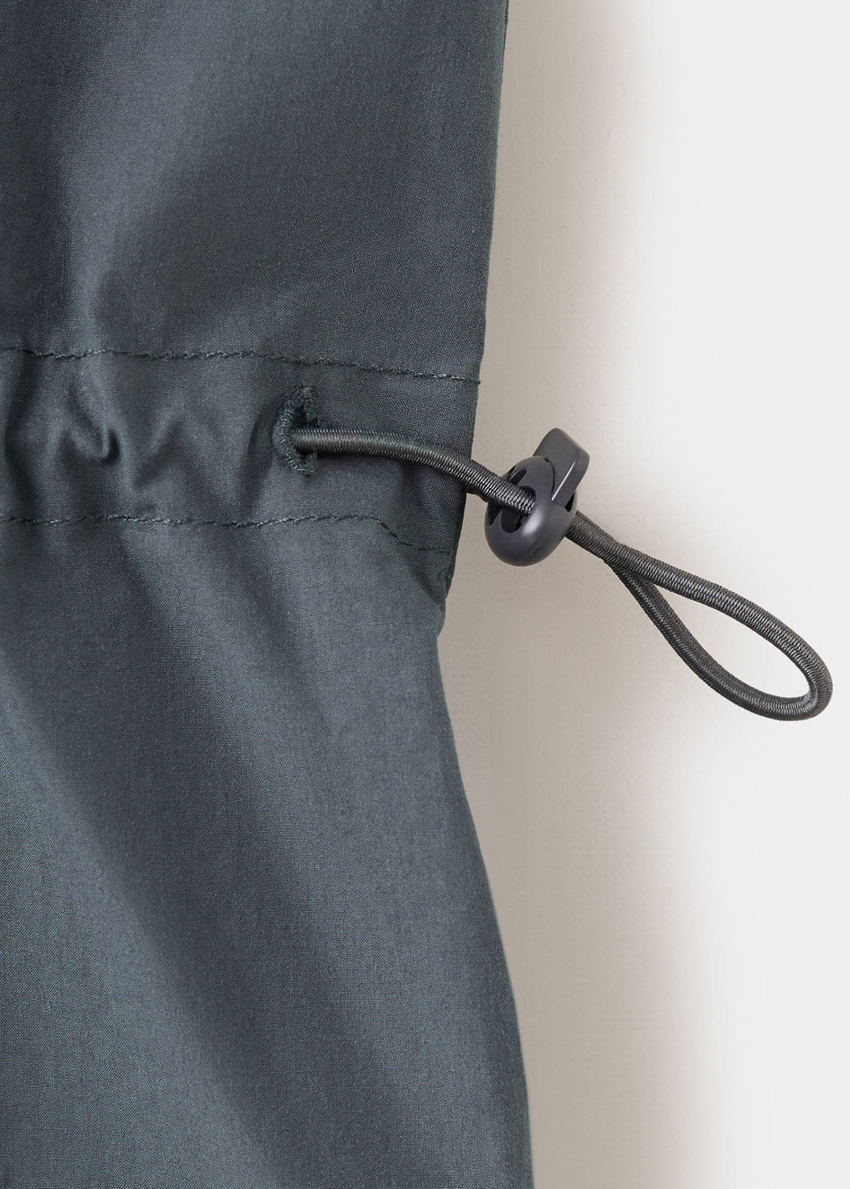 Halter blouse with gathered sides — Charcoal