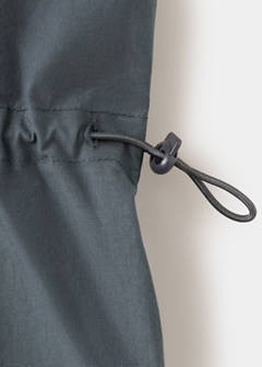 Halter blouse with gathered sides — Charcoal 4