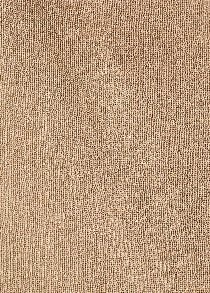 Knit asymmetric top — Gold