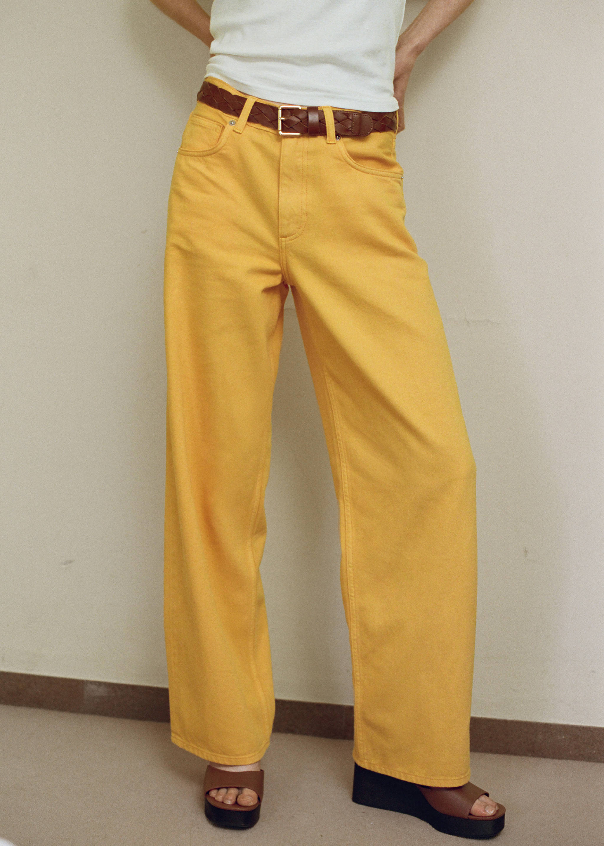 Straight low-waist jeans - Medium plane