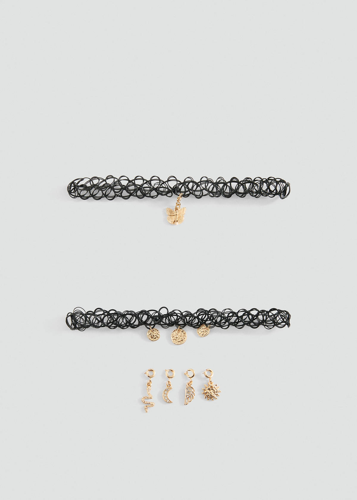 Pack of 2 chokers — Black