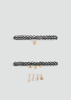 Pack of 2 chokers — Black 1