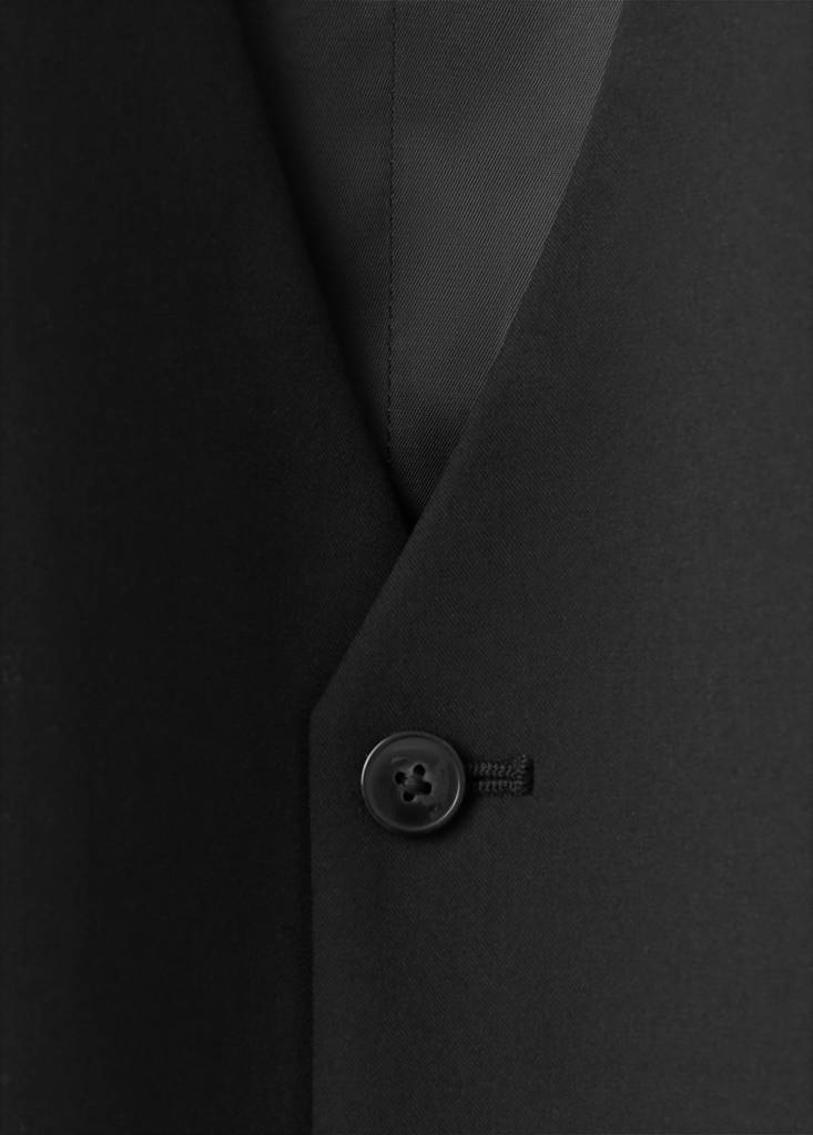 Paris slim fit suit gilet — Black