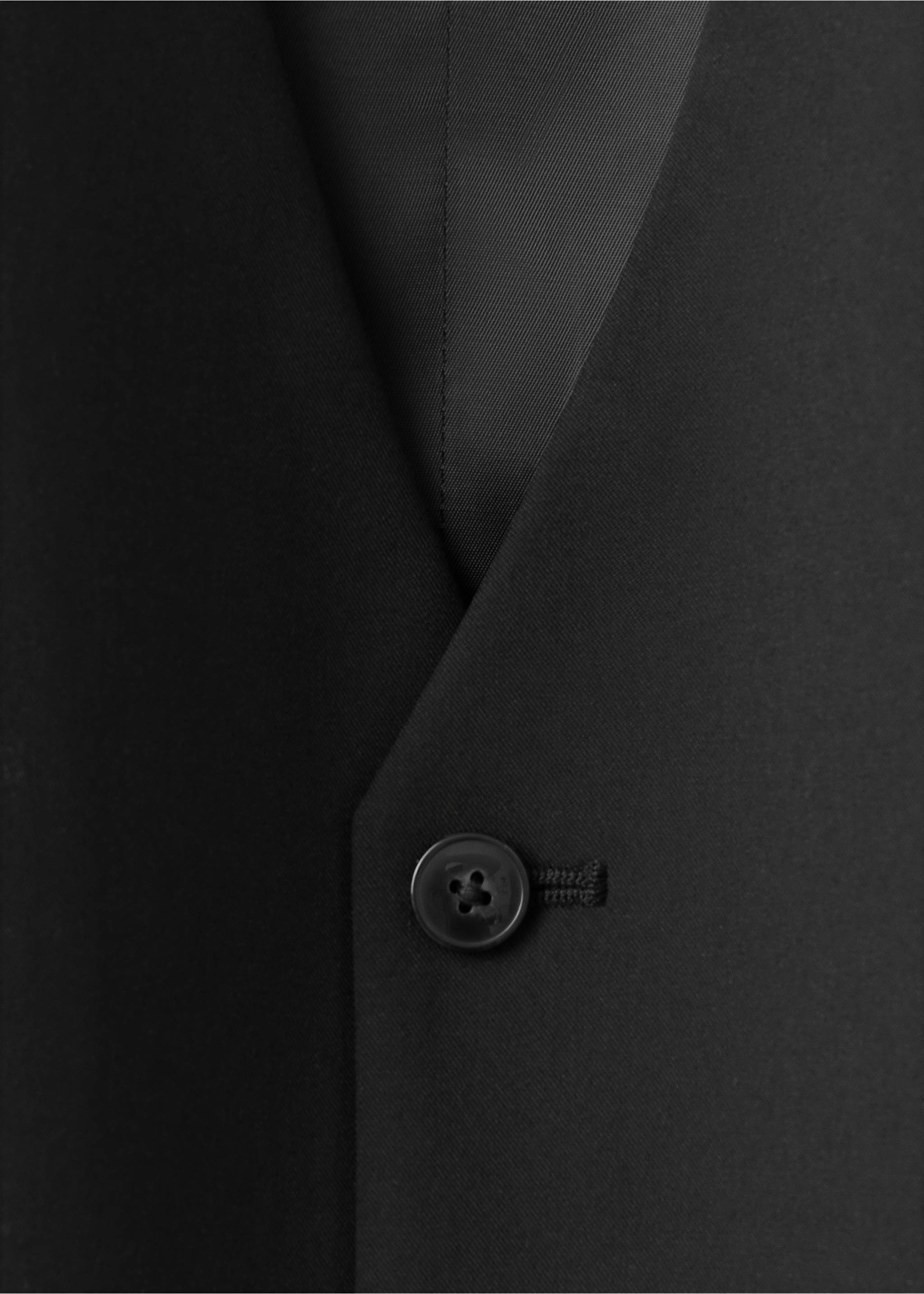 Gilet costume super slim-fit tissu stretch - Détail de l'article 0, Noir. Ref: 37041357-00.